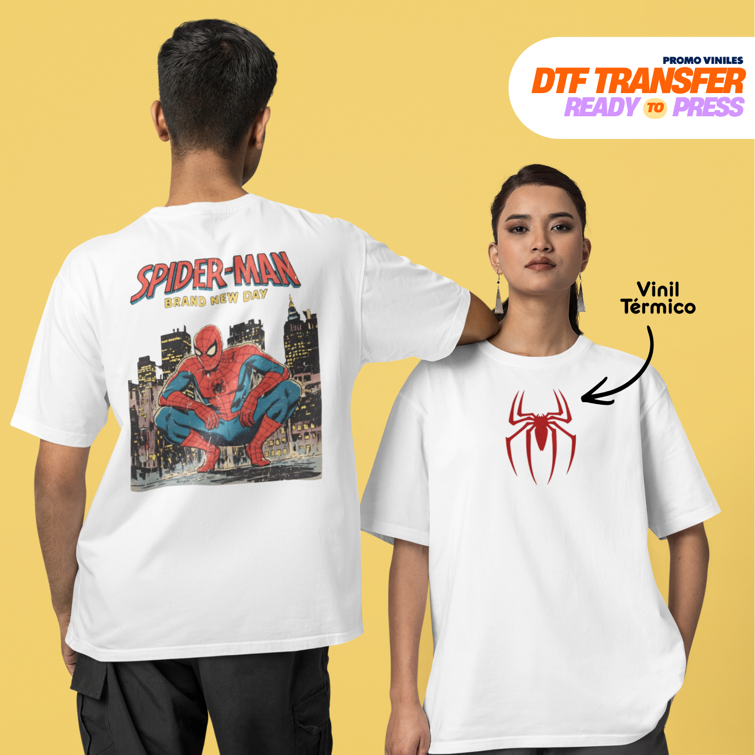 DTF Transfers | Spider Hybrid DTF + Vinil Térmico