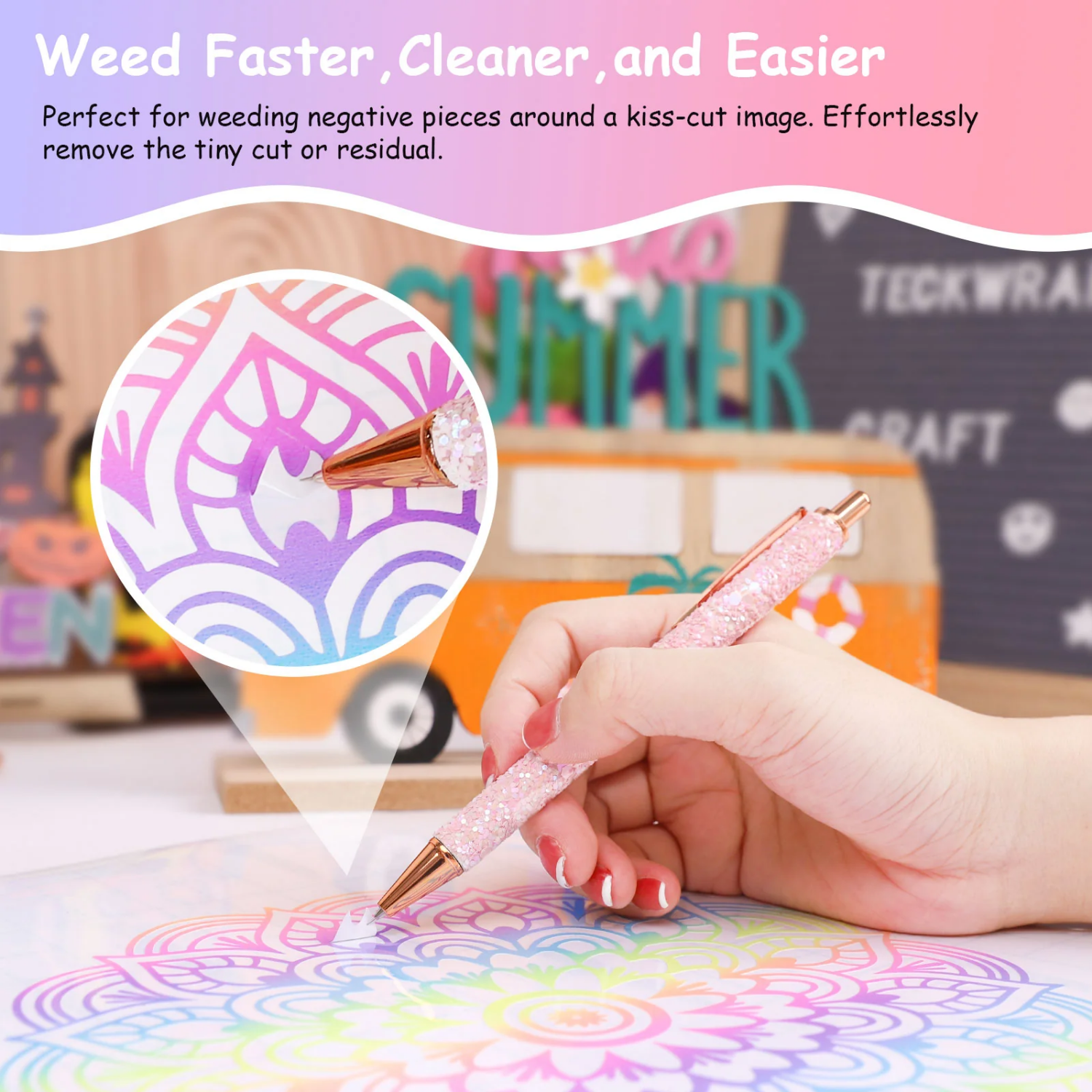 Weeding Pen | Glitter Sparkle White