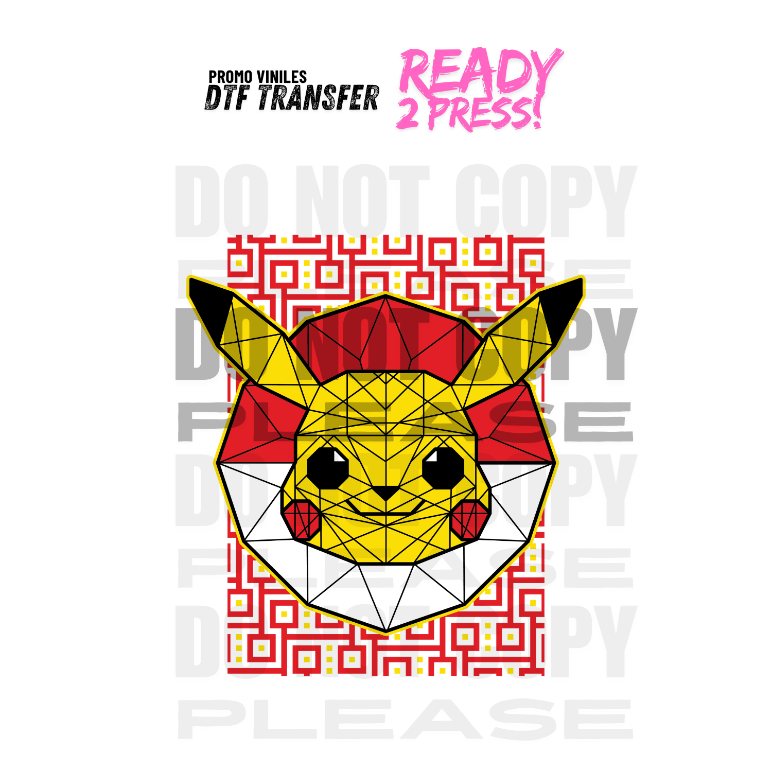 DTF Transfers | Pika Red