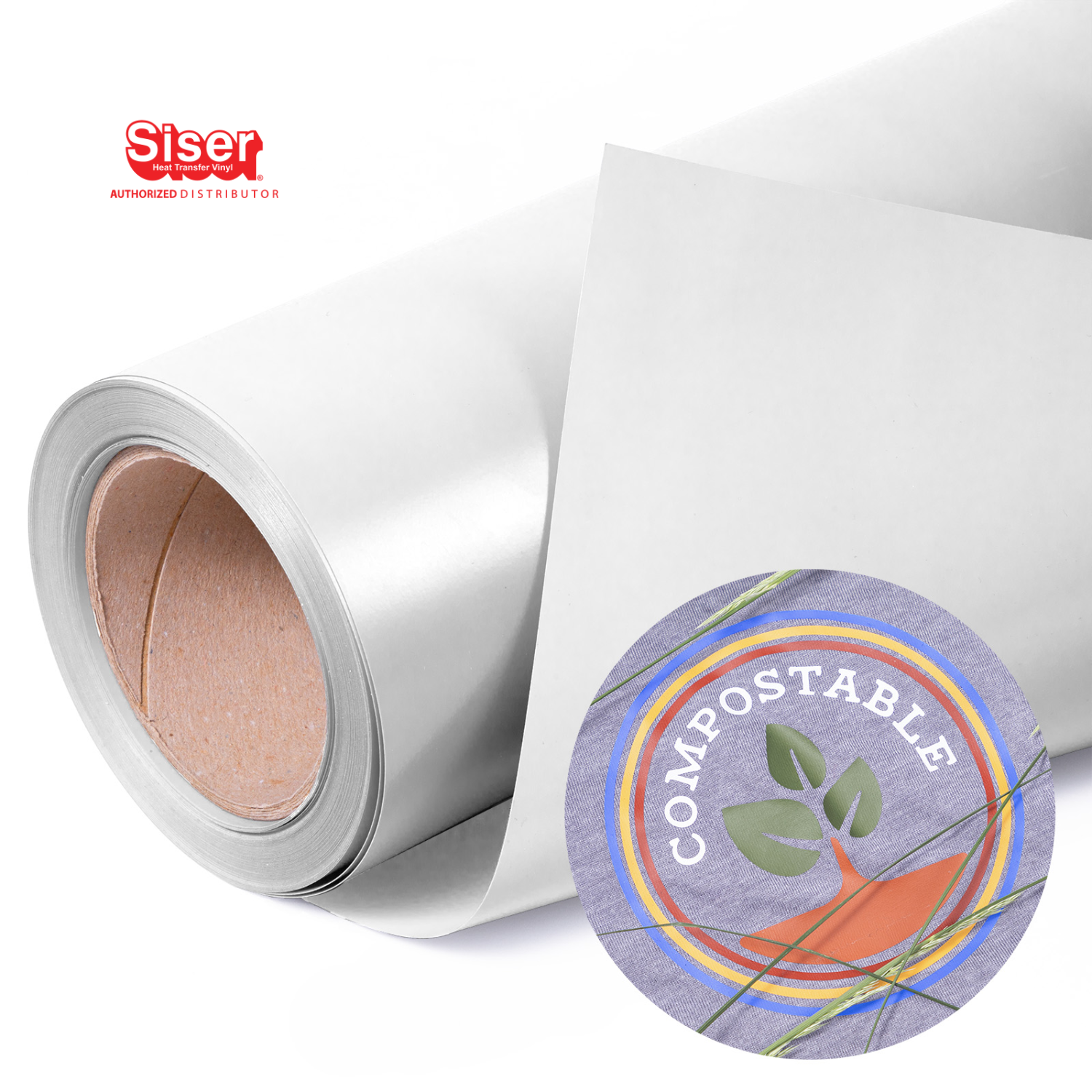 Siser PureHT™ Vinil Textil Térmico | White | Ancho 12"