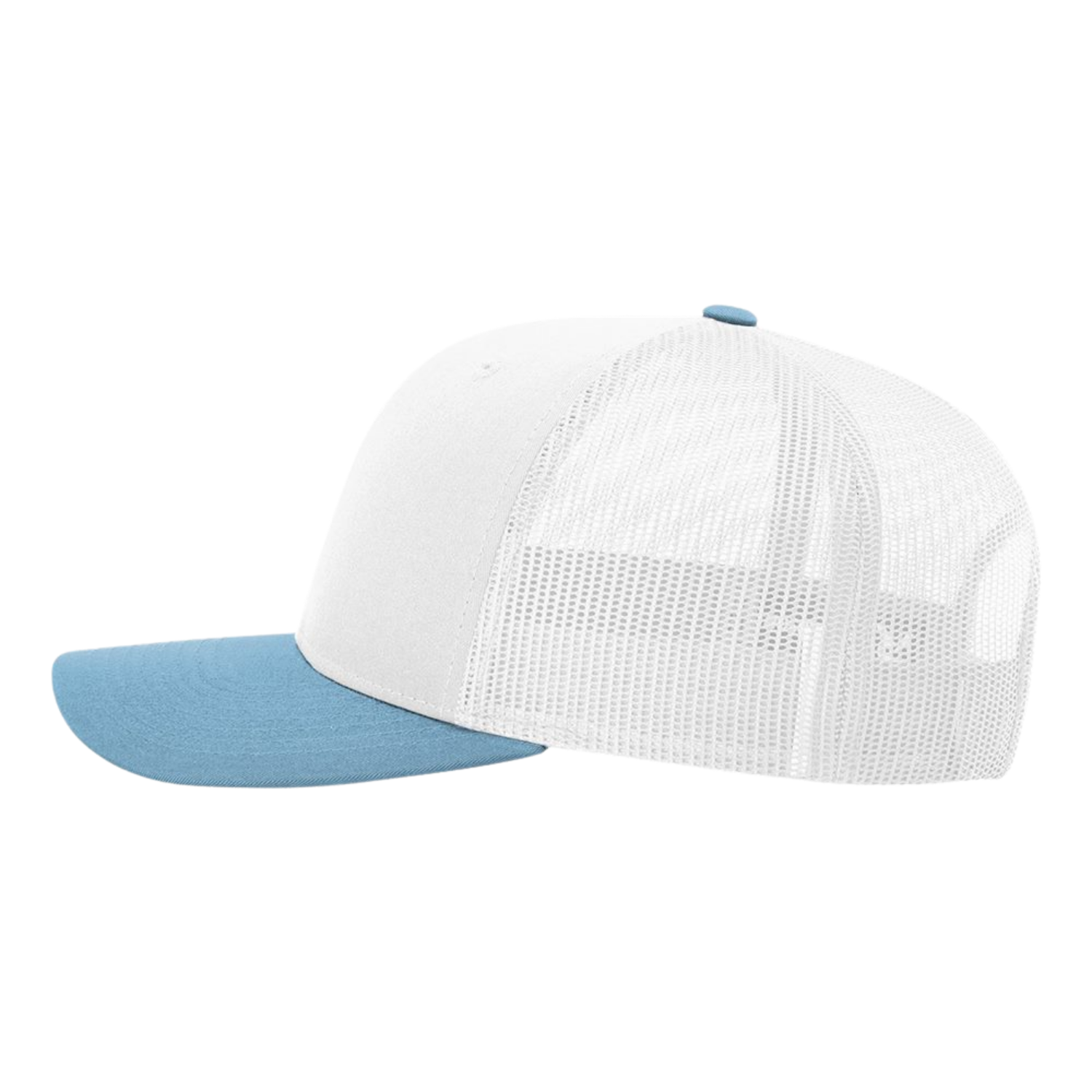 Richardson 112 | Adjustable Snapback Trucker Cap | White/ Columbia Blue CMB