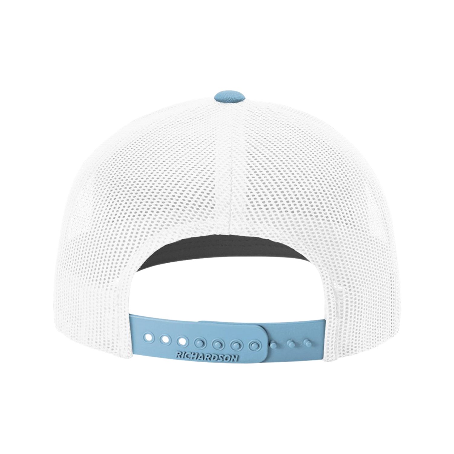Richardson 112 | Adjustable Snapback Trucker Cap | White/ Columbia Blue CMB