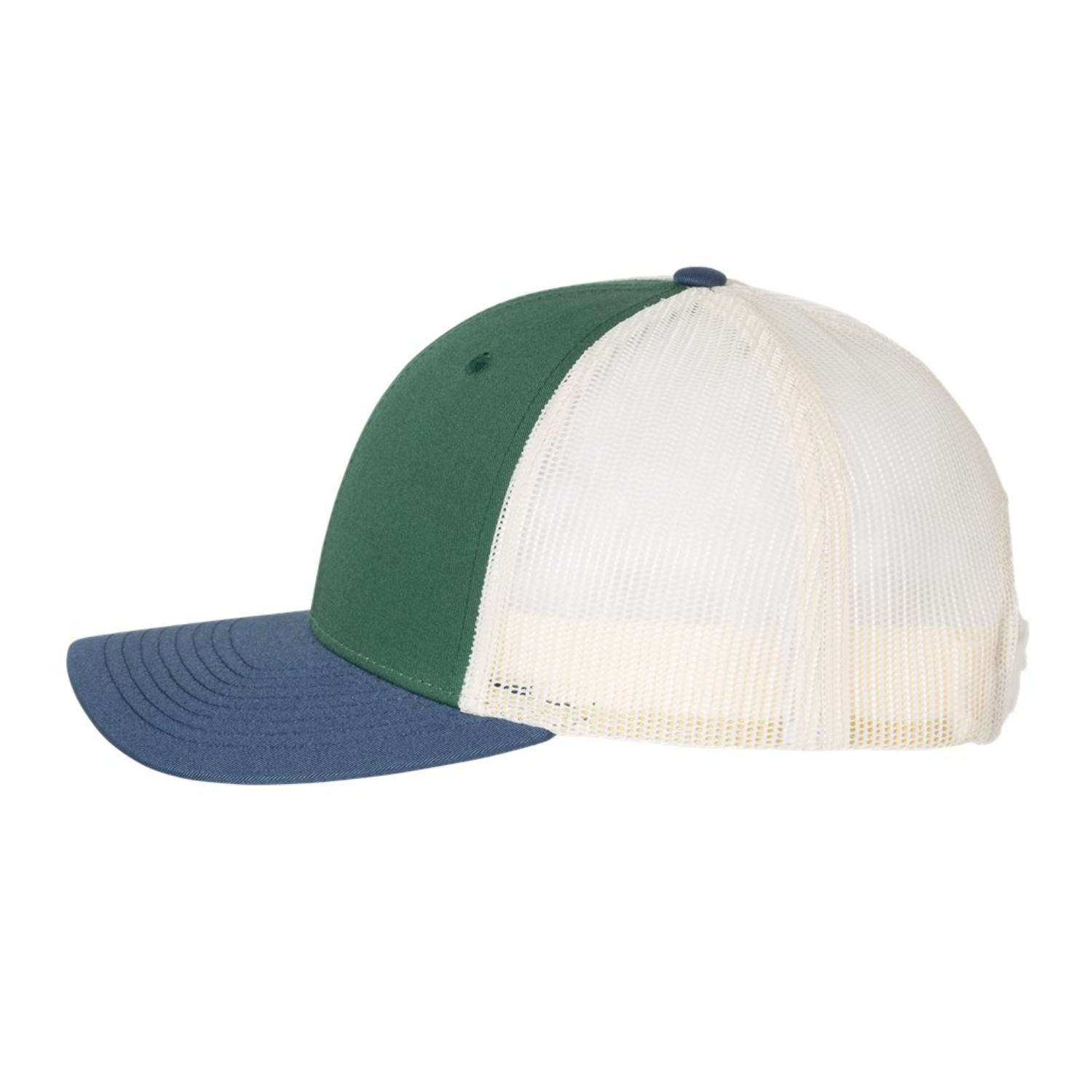 Richardson 115 | Low Pro Trucker Cap | Spruce/ Birch/ Light Navy