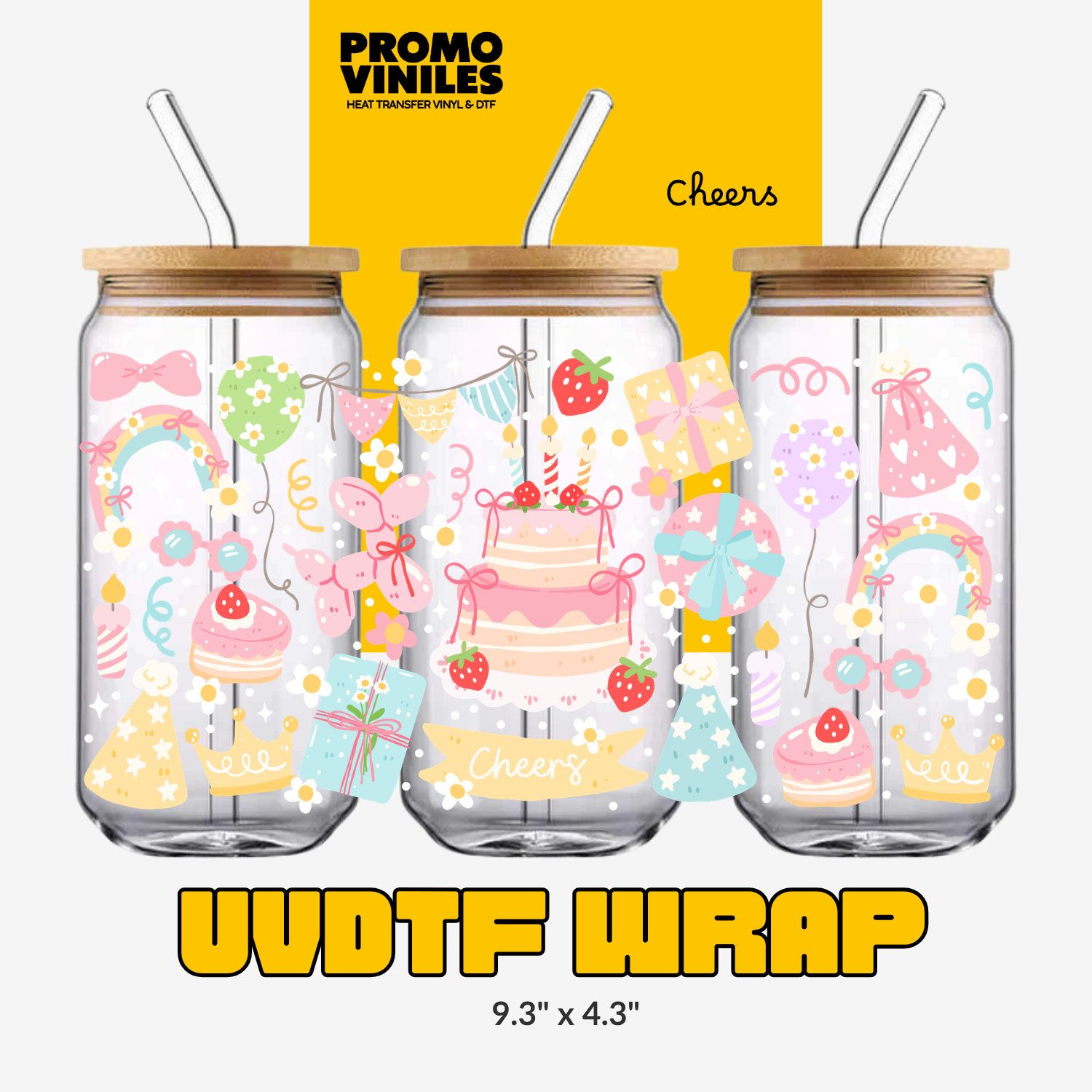 UV DTF Wrap | Cheers