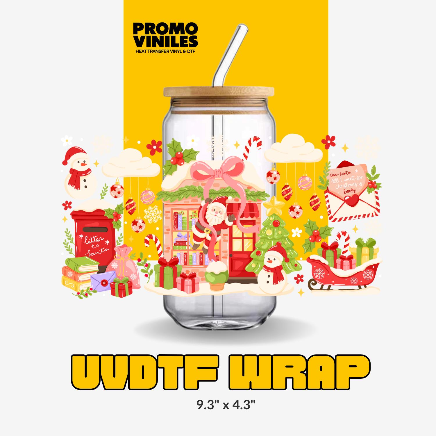 UV DTF Wrap | Letter 2 Santa