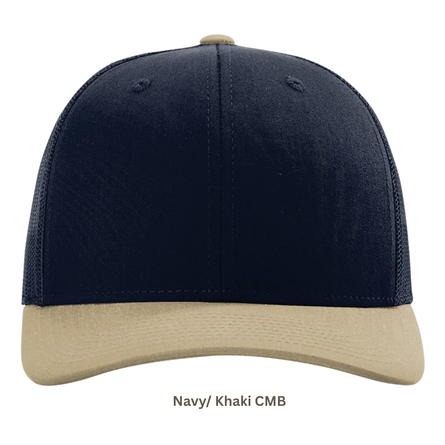 Richardson 112 | Adjustable Snapback Trucker Cap | Navy/ Khaki CMB