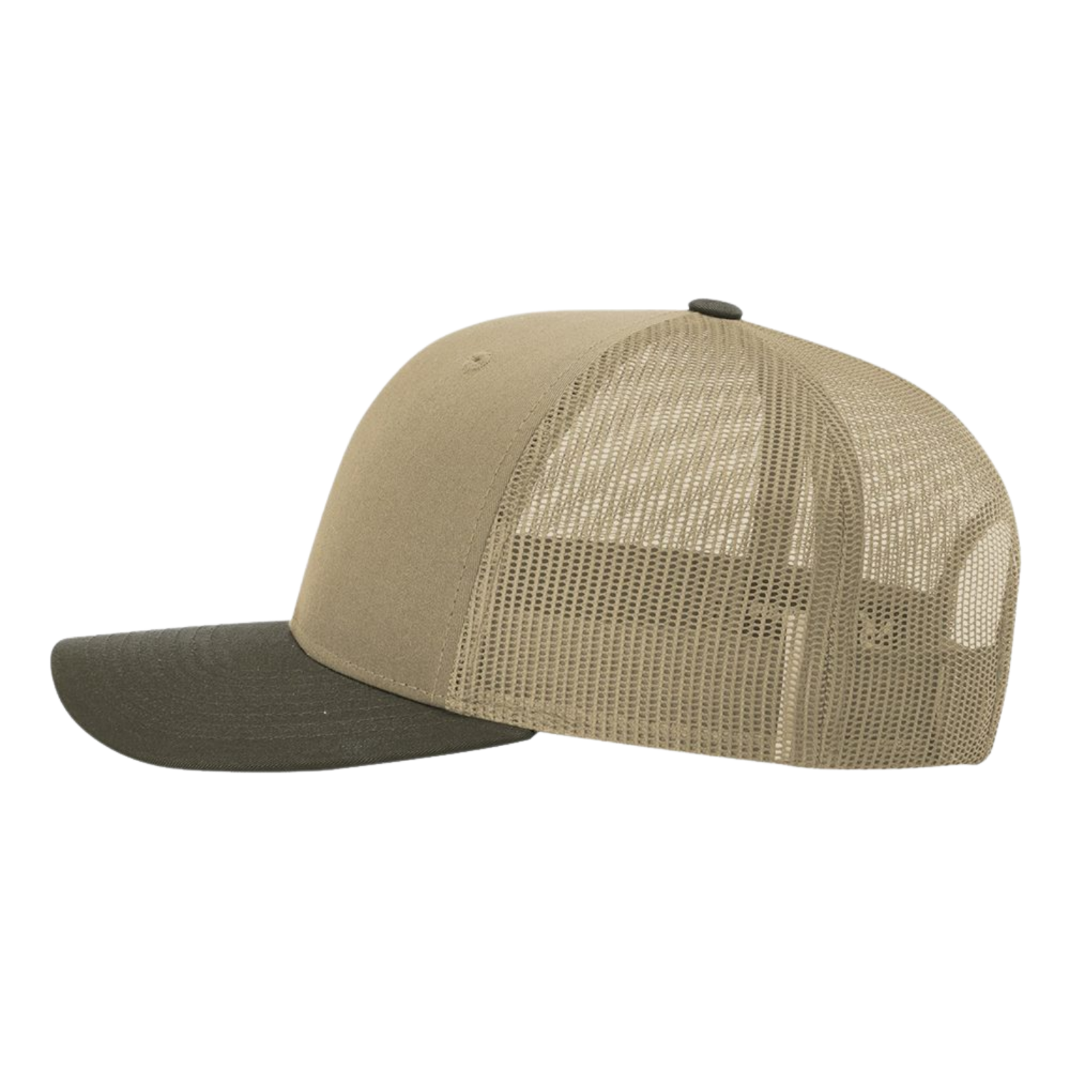 Richardson 112 | Adjustable Snapback Trucker Cap | Khaki/ Chocolate Chip CMB