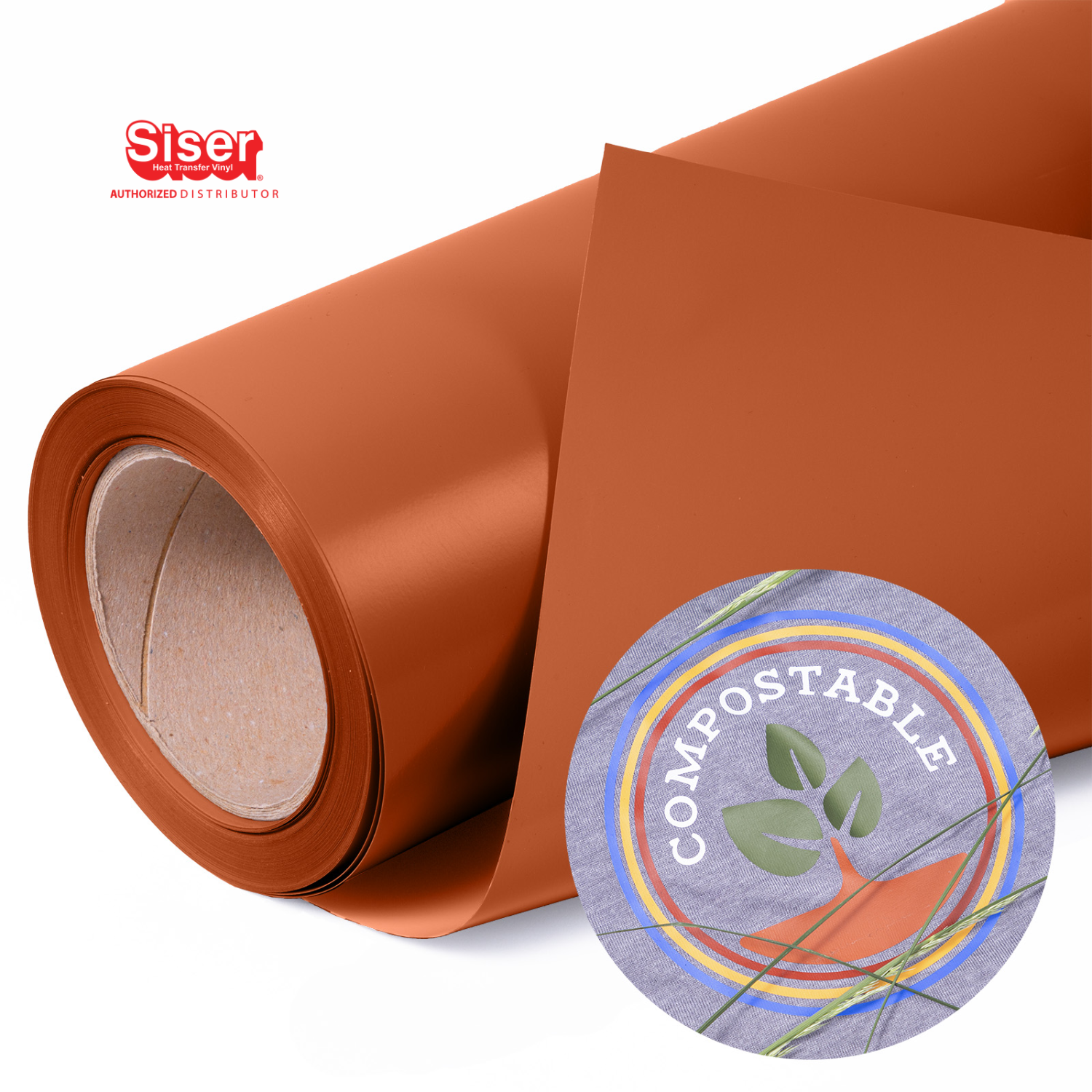 Siser PureHT™ Vinil Textil Térmico | Autumn Orange | Ancho 12"