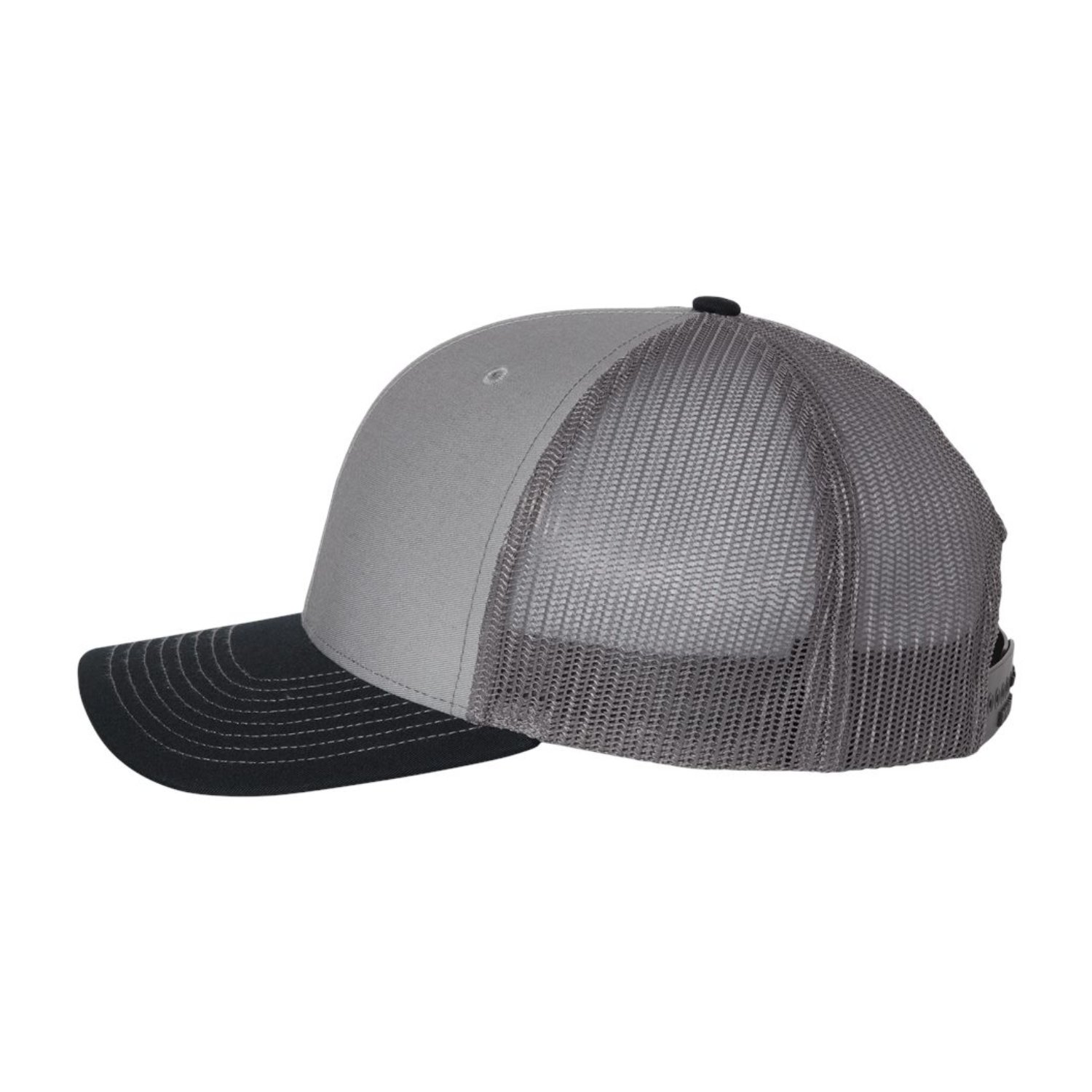 Richardson 112 | Adjustable Snapback Trucker Cap | Grey/ Charcoal/ Navy