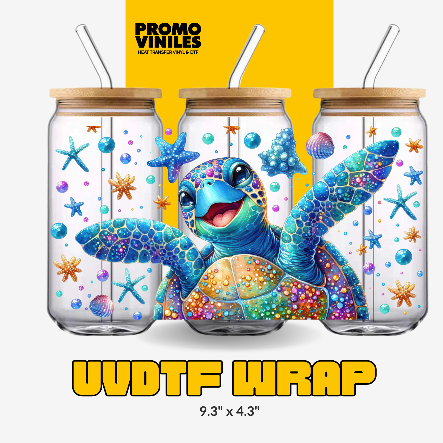 UV DTF Wrap | Tortoise Selfie