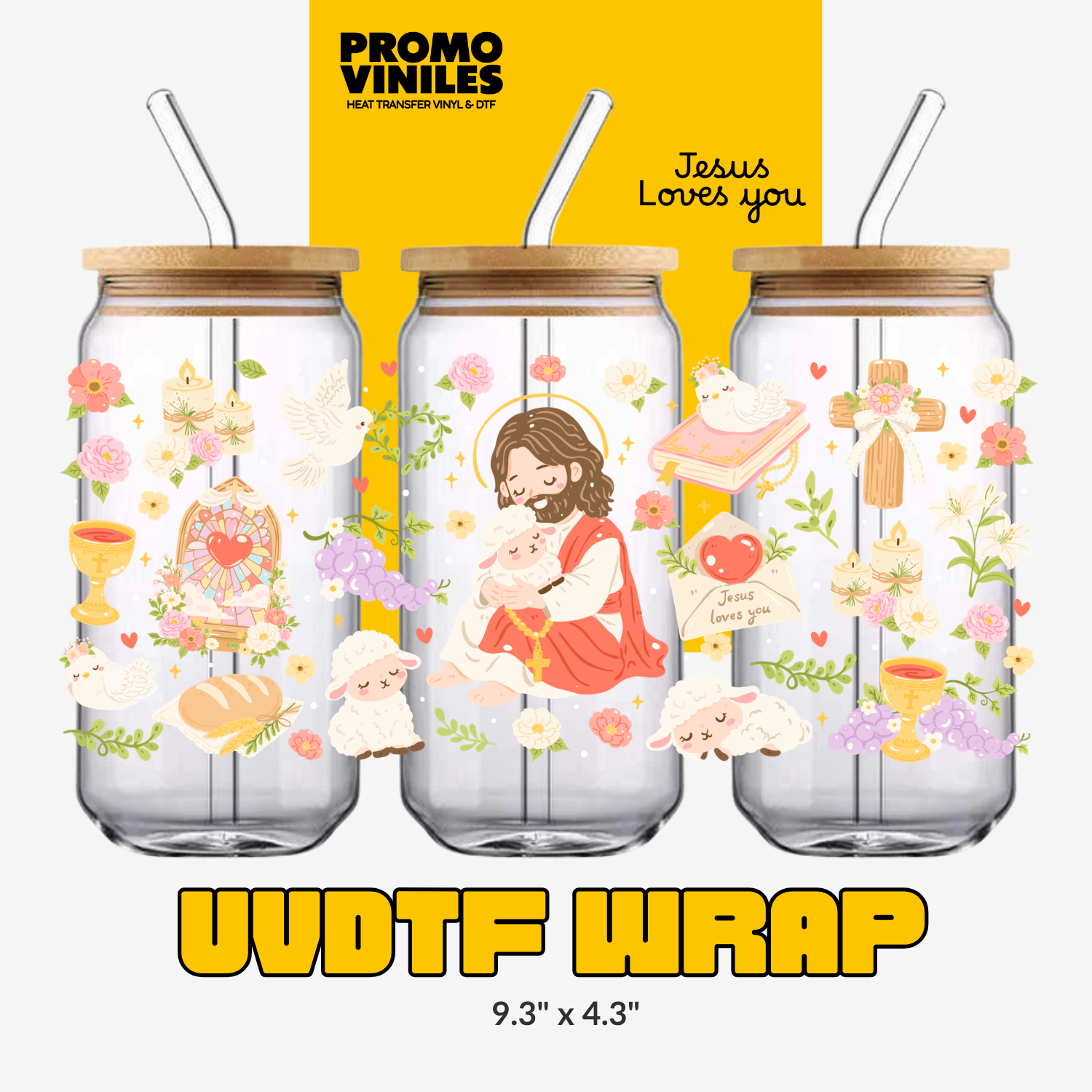 UV DTF Wrap | Jesus Loves YOU