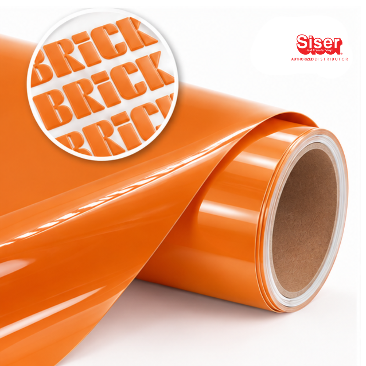 Siser Brick® 600 Vinil Textil Térmico | Orange Soda | Ancho 12"