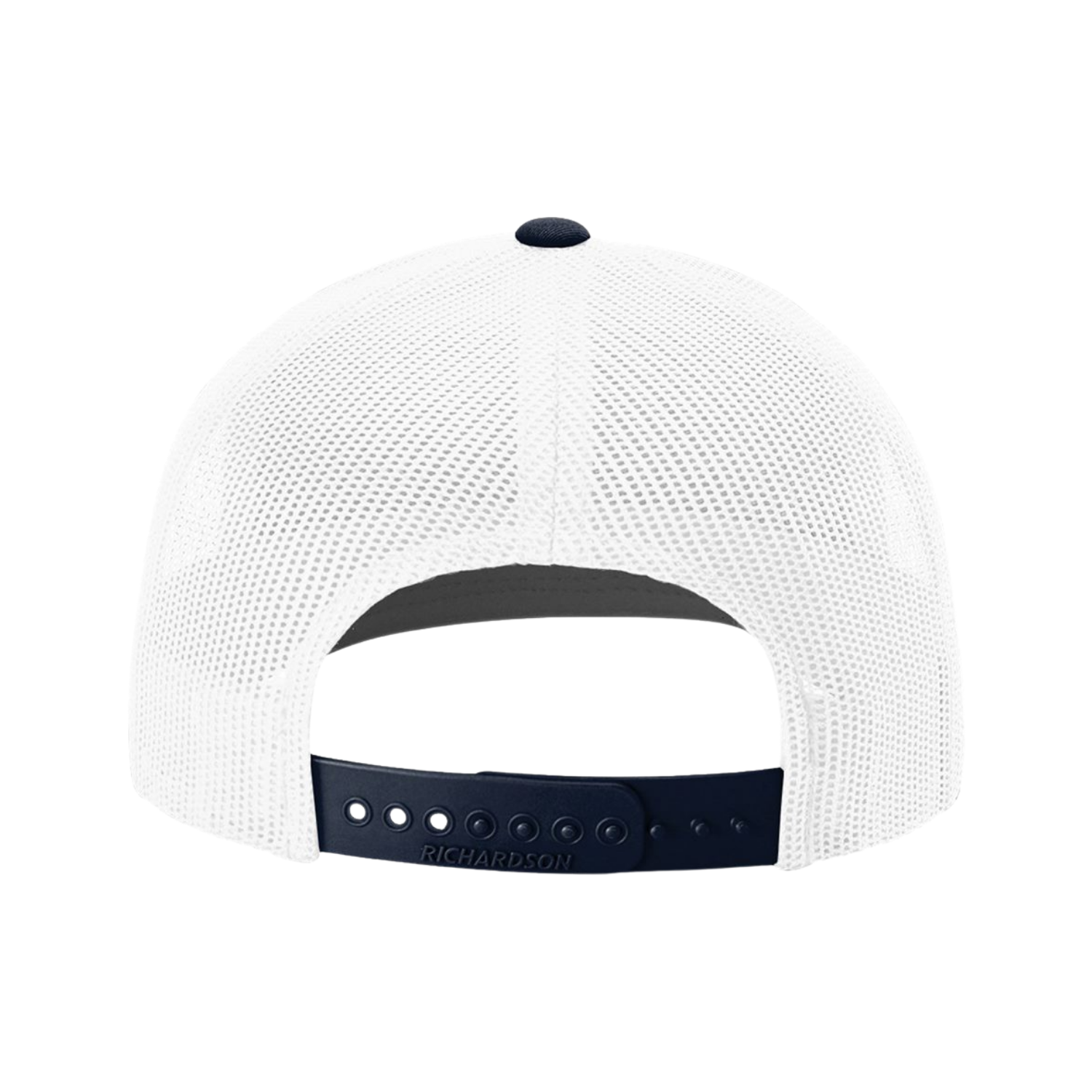 Richardson 112 | Adjustable Snapback Trucker Cap | White/ Navy CMB