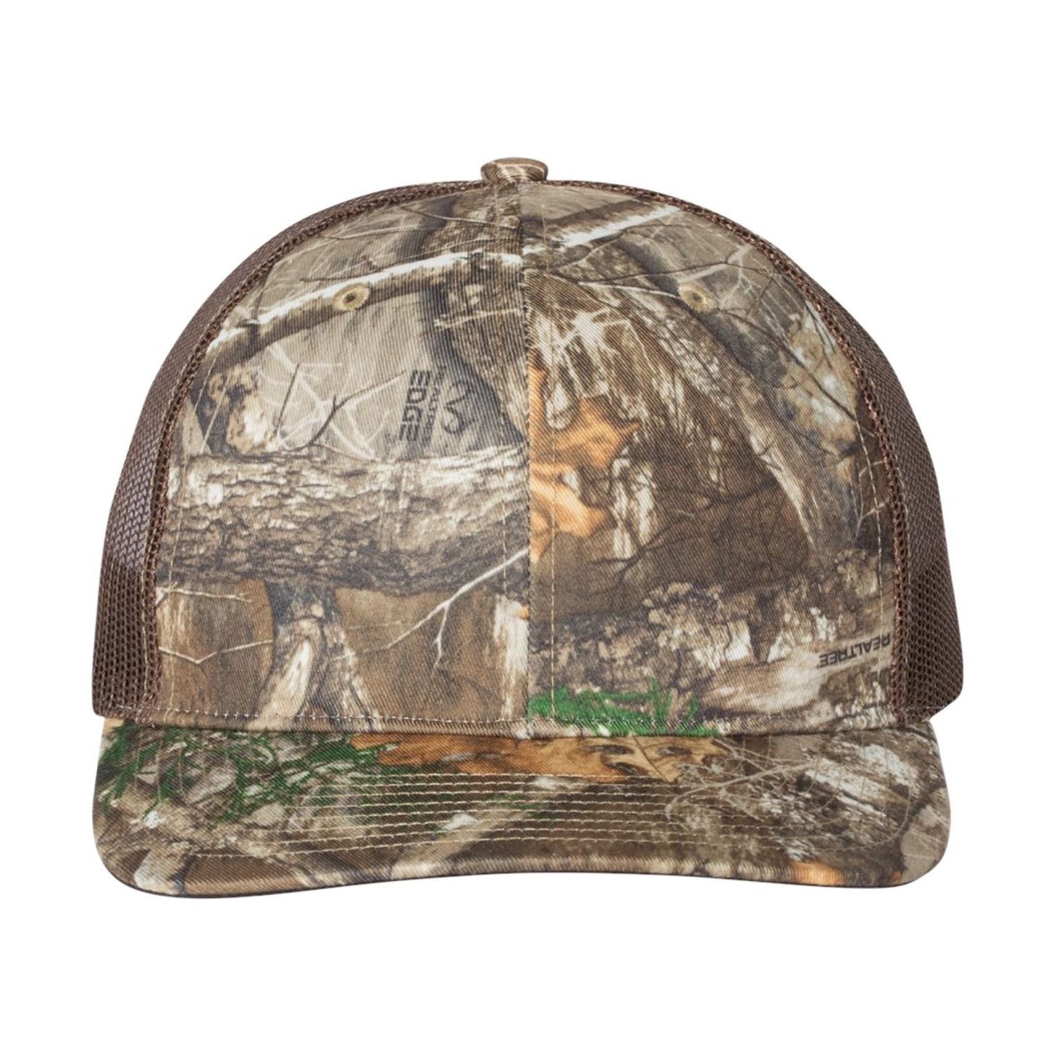 Richardson 112P | Printed Trucker Cap | Realtree Edge/ Brown