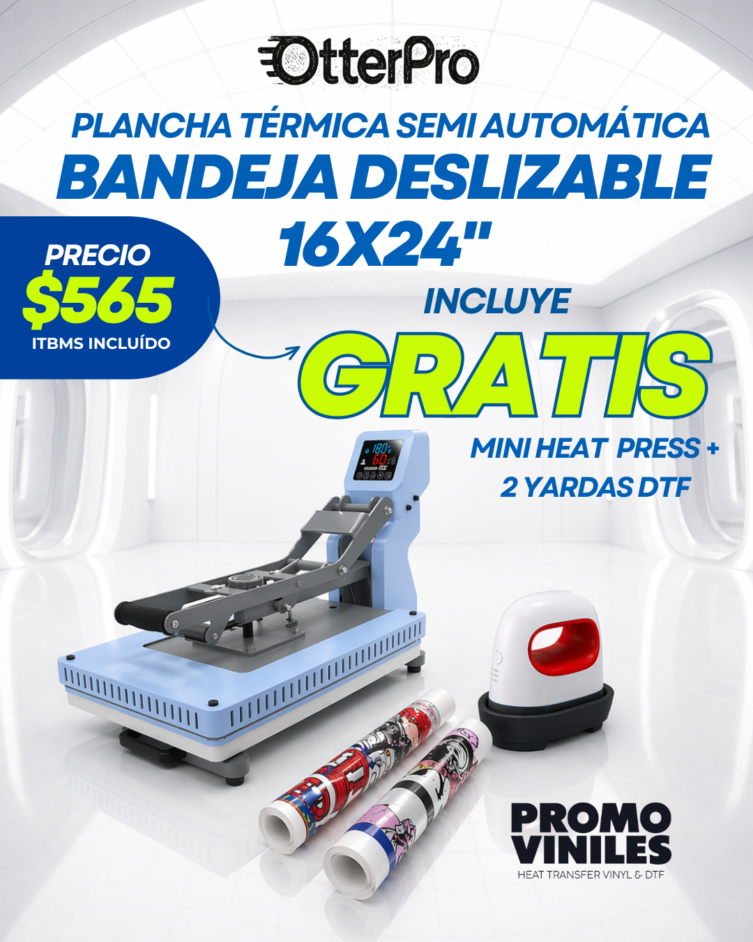Craft Express | Plancha Térmica | Semi Automática | Tamaño 16x24"