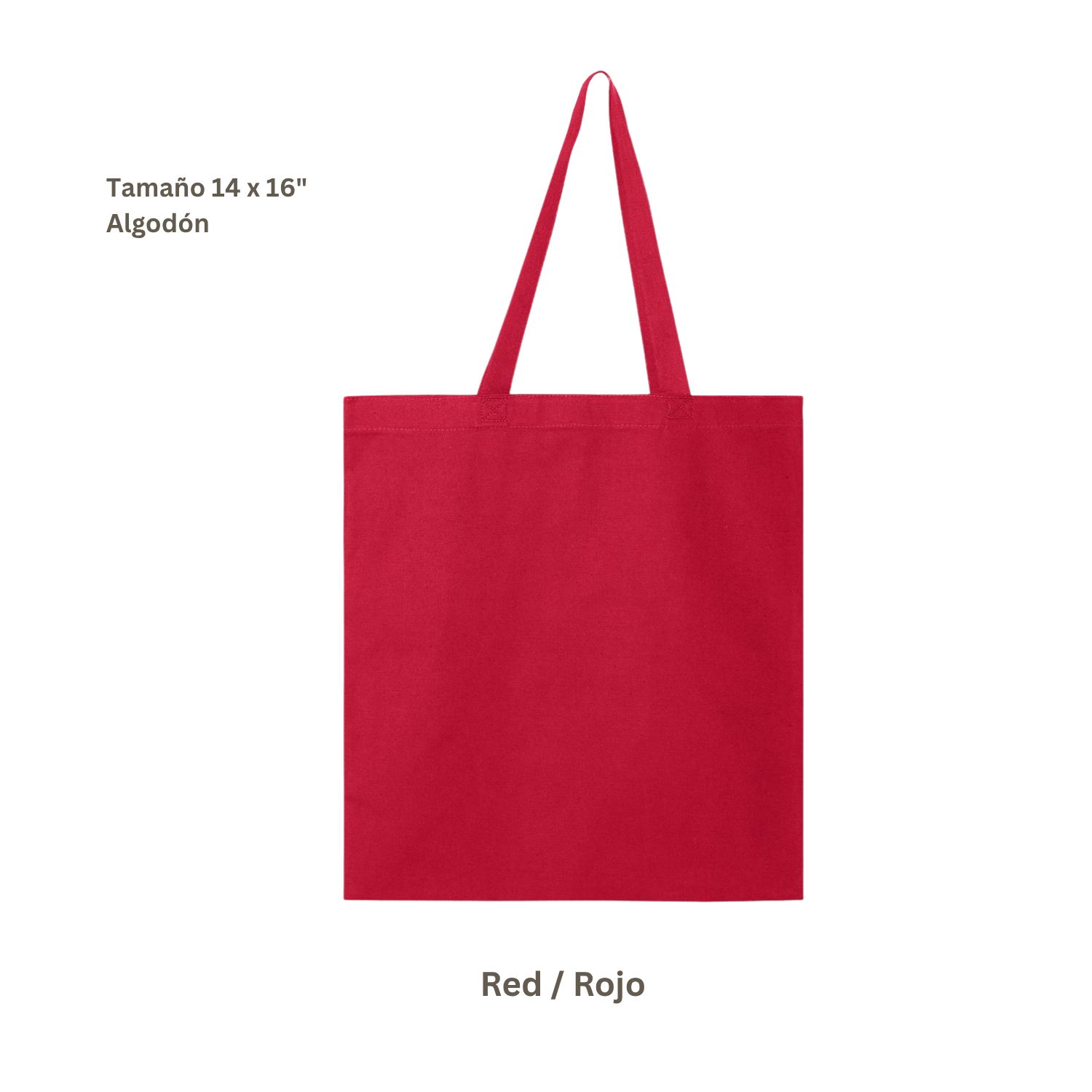 Bolsa Tote de Algodón | Roja