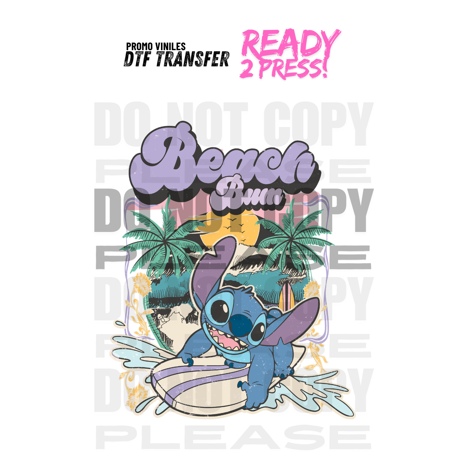 DTF Transfers | Beach Bum
