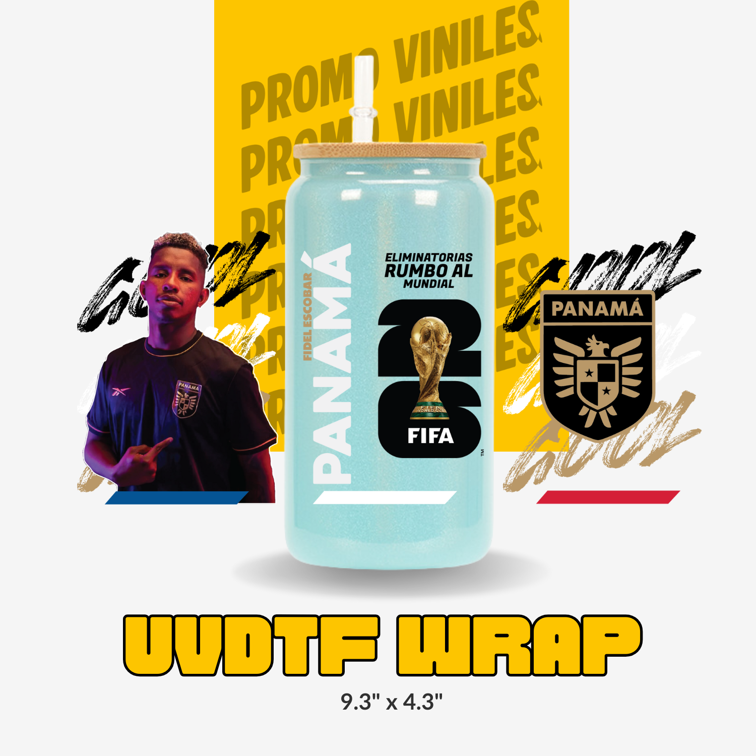 UV DTF Wrap | Rumbo Mundial | F. Escobar