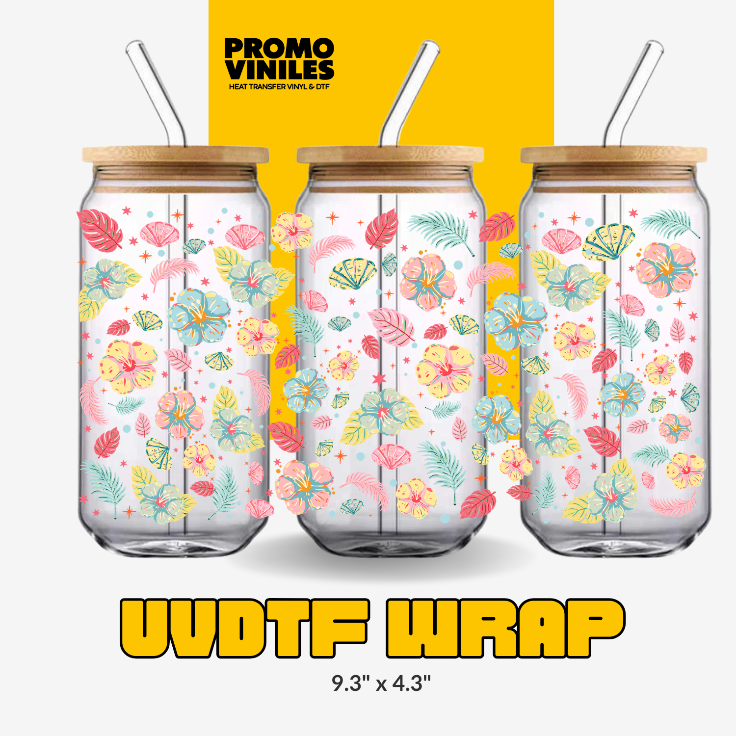 UV DTF Wrap | Summer Flowers