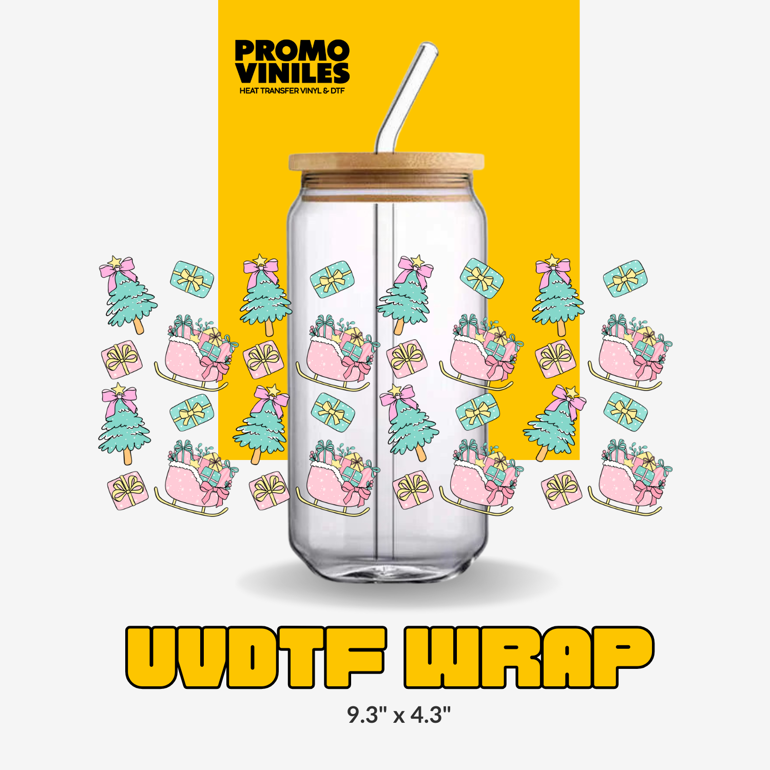 UV DTF Wrap | Pink & Mint