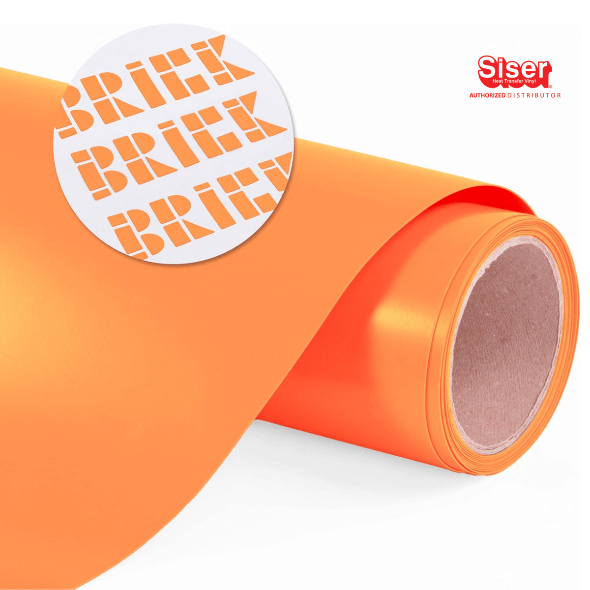 Siser Brick® 600 Vinil Textil Térmico 12" | Fluorescent Orange | Ancho 12"
