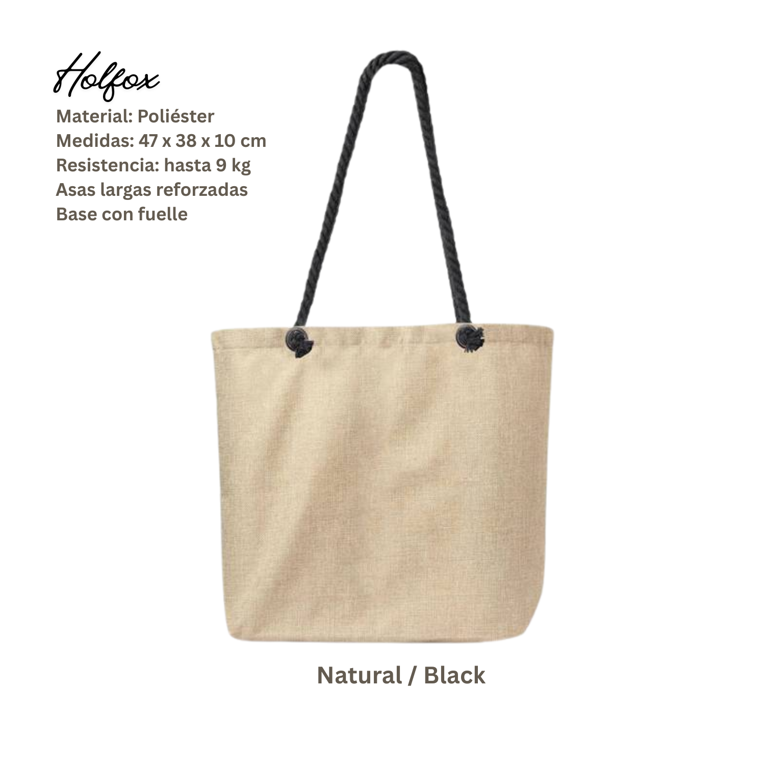 Bolsa Tote Bicolor | Poliéster