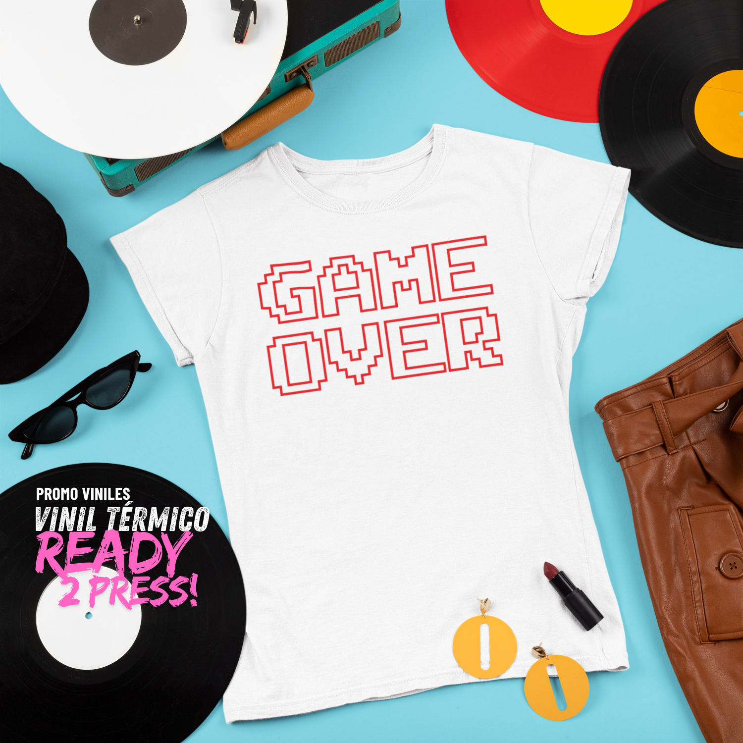 Vinil Térmico | Ready 2 Press | Game Over | Brick 600