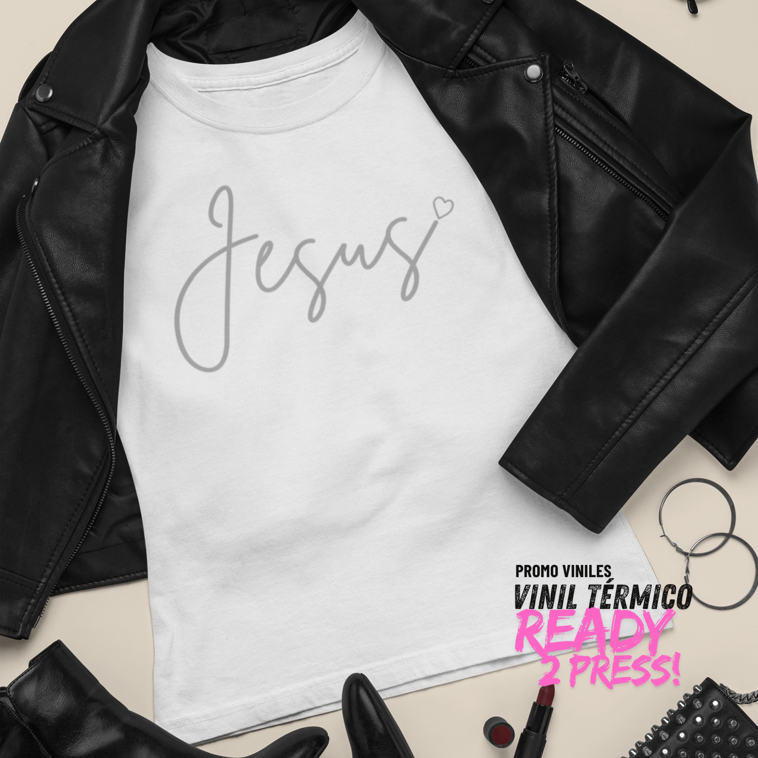 Vinil Térmico | Ready 2 Press | Jesús | Soft Foam