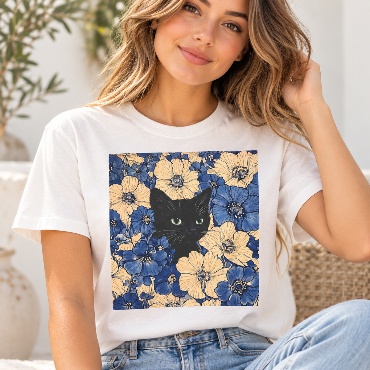 DTF Transfers | Black Cat