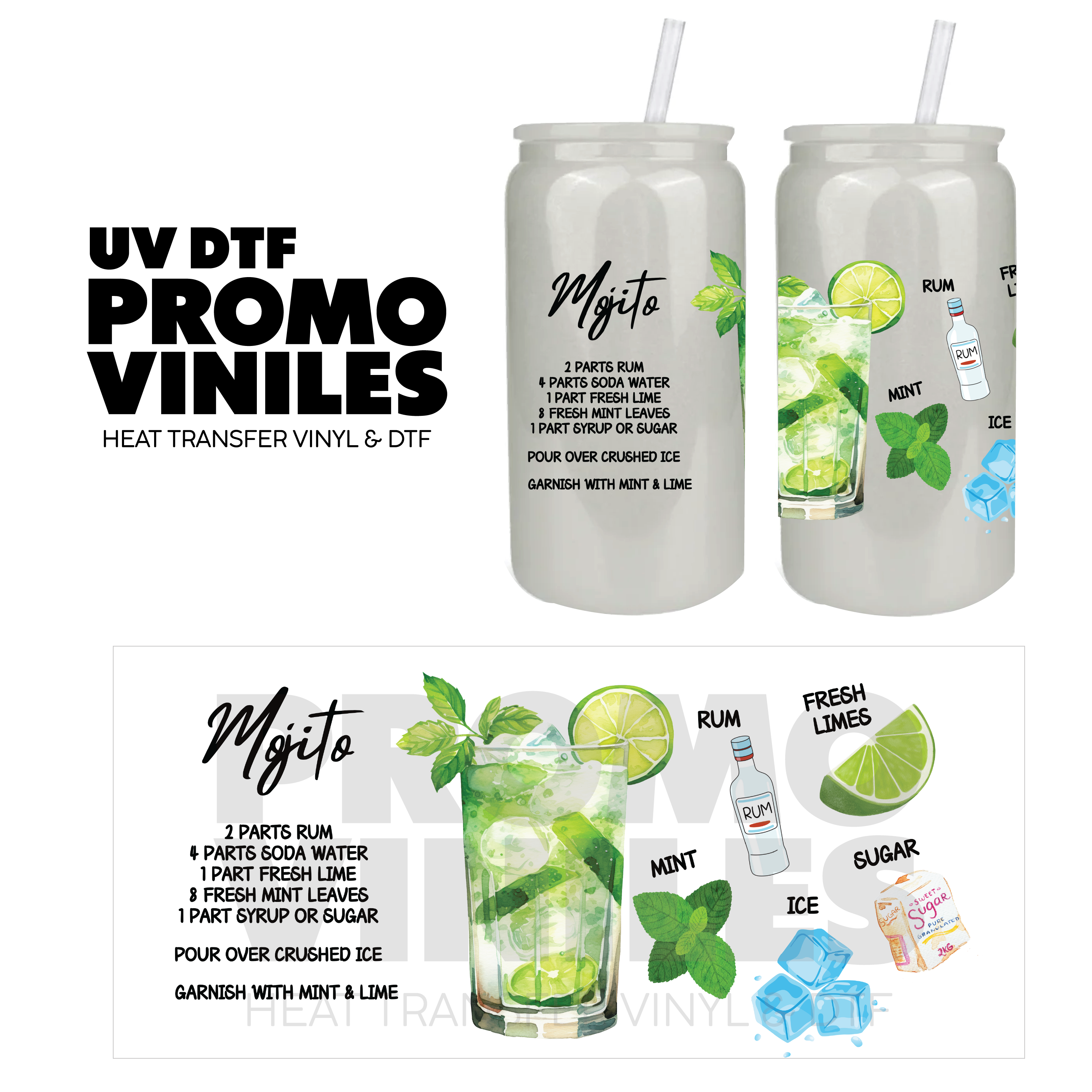 UV DTF Wrap | Mojito