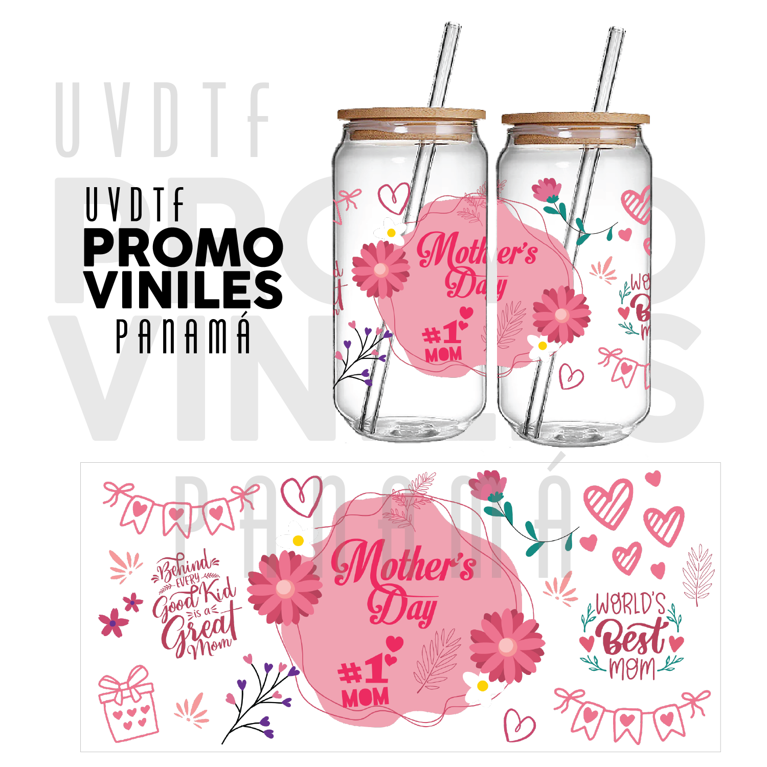 UV DTF Wrap | Number One Mom