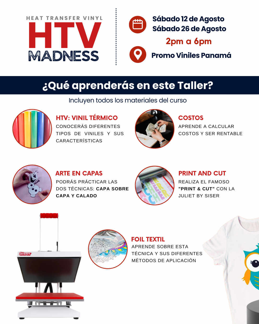 Tickets | Talleres Prácticos Agosto | HTV Madness & PSV 101