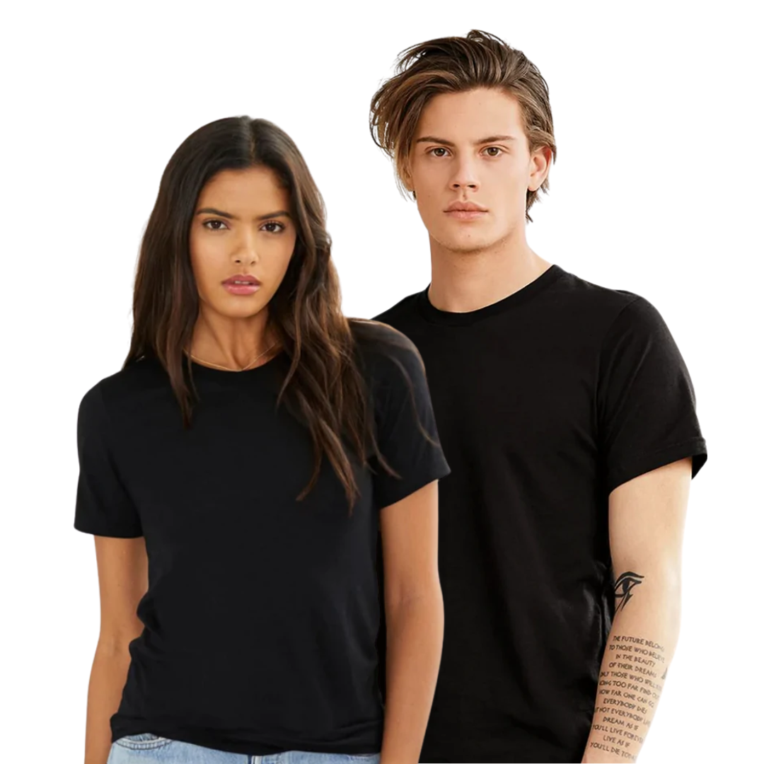 Bella Canvas 3001CVC | Solid Black Blend | UNISEX