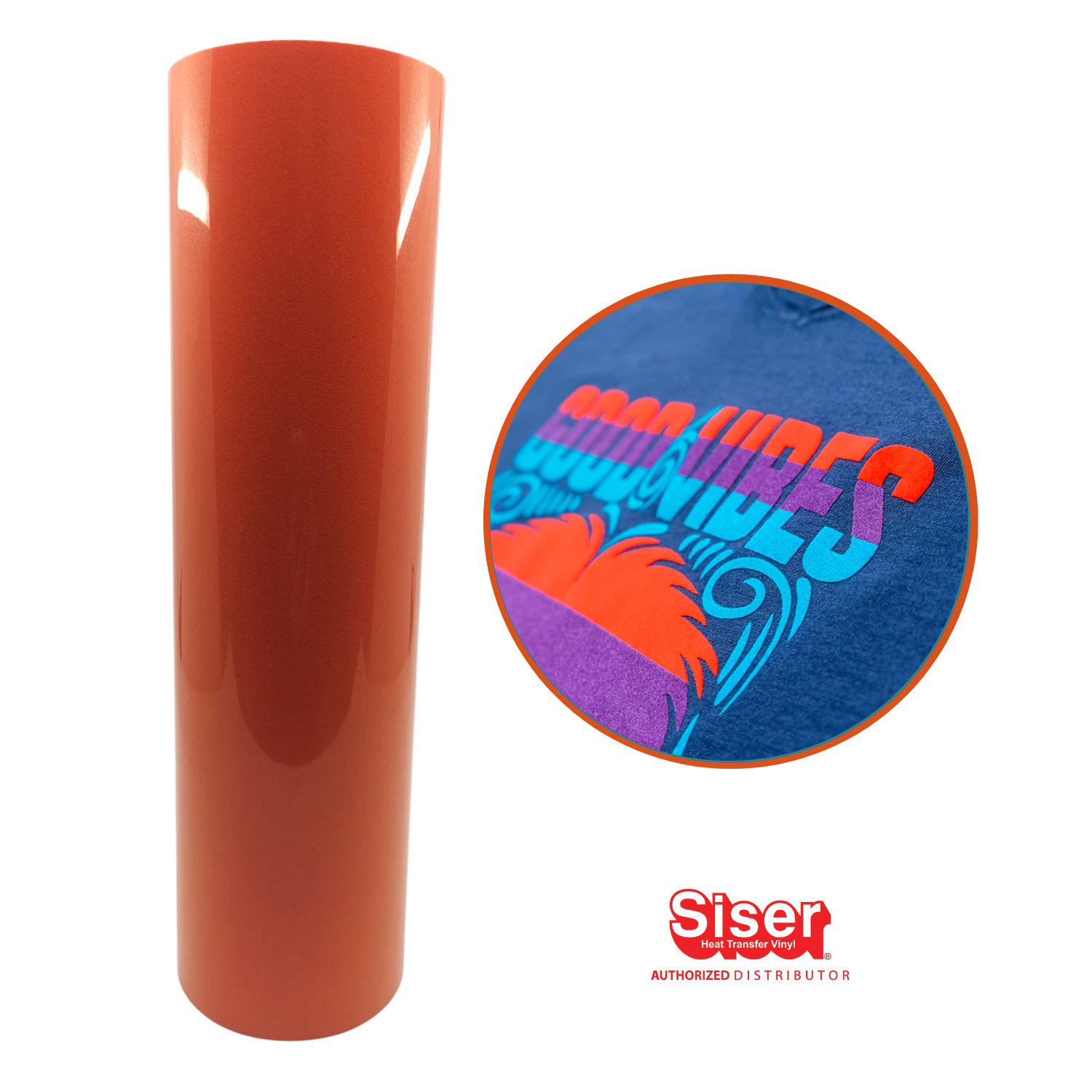 Siser StripFlock Pro® Vinil Textil Térmico | Naranja | Orange | Ancho 12"