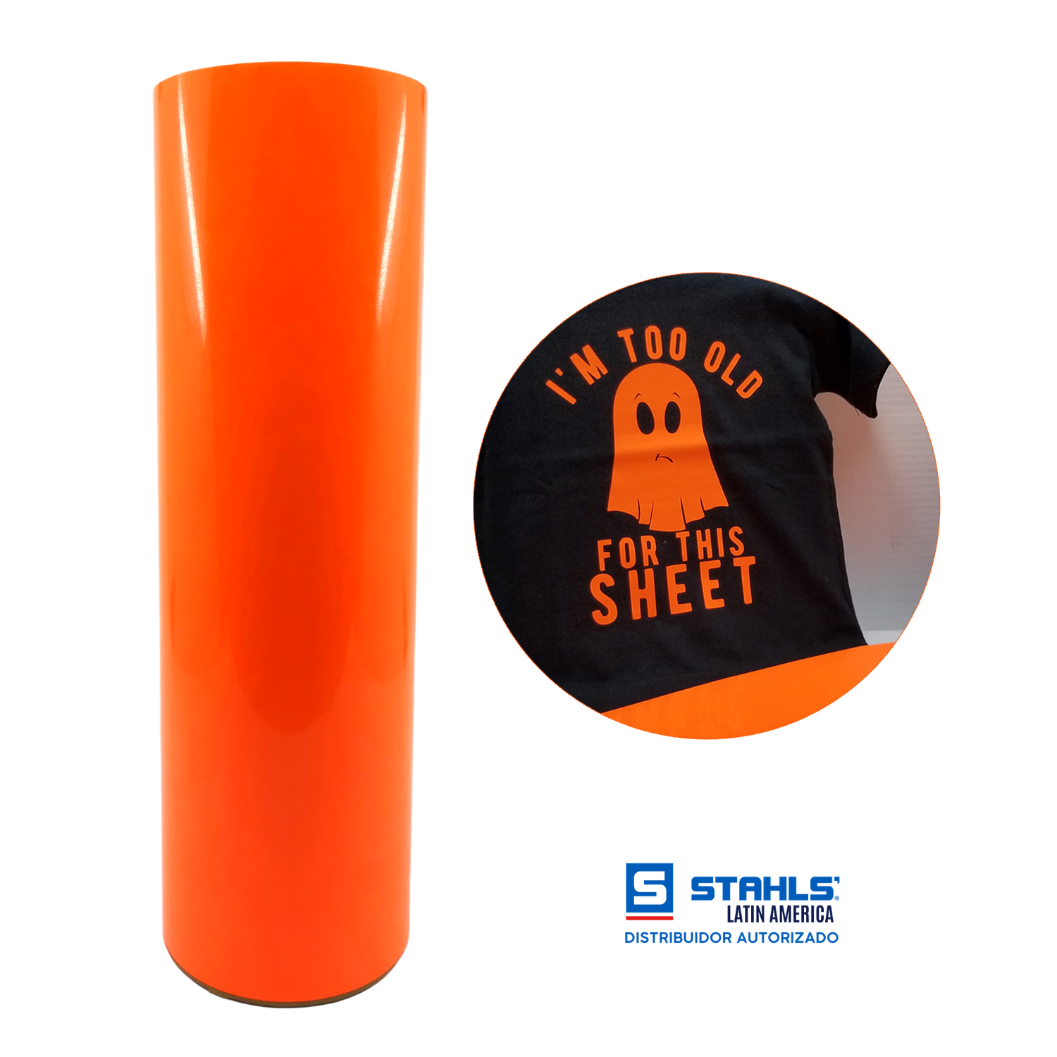 Stahls' Eco Pro® Vinil Textil Térmico | Naranja Neón | Neon Orange