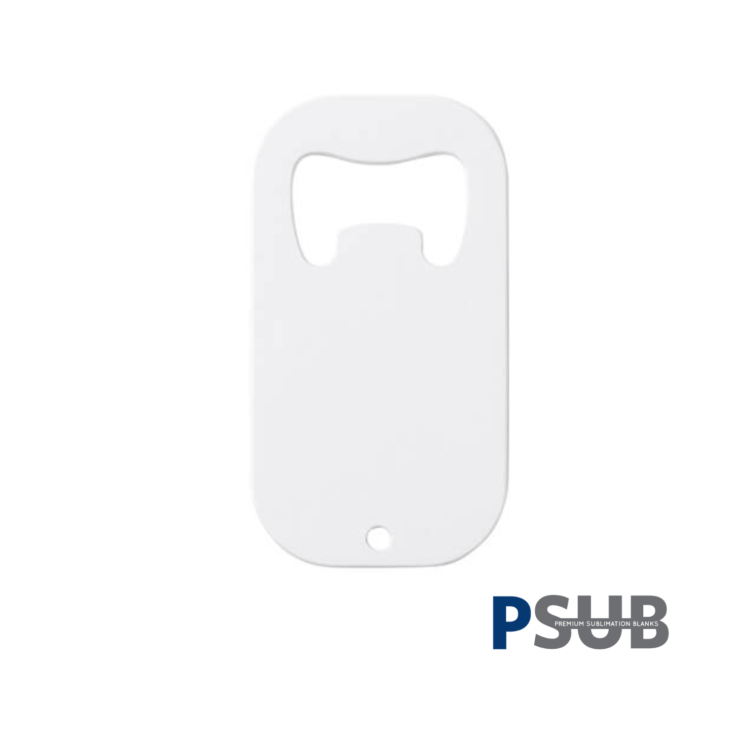 Abre botella | Acero Inoxidable | Blanco | 3.8 x 7cm