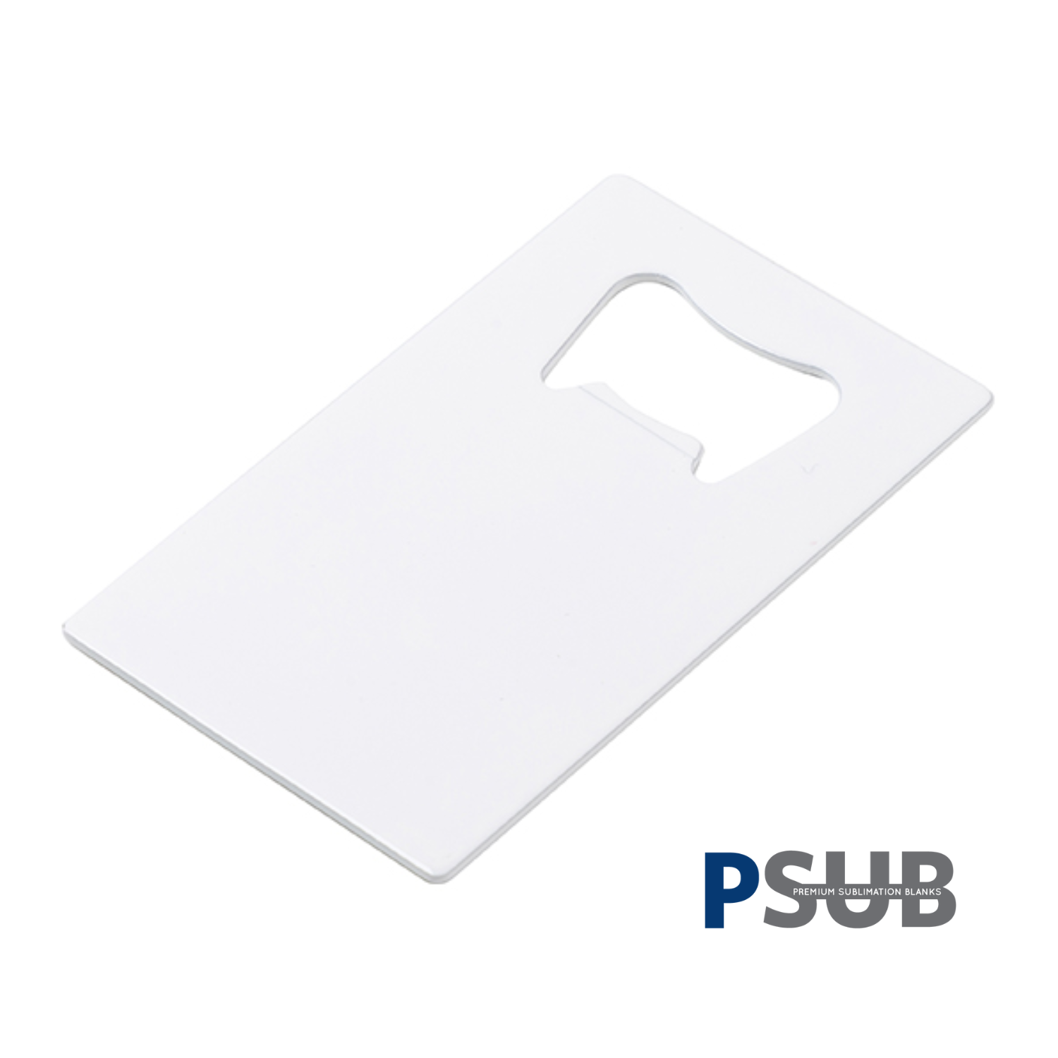 Abre botella | Acero Inoxidable | Tarjeta de Crédito | Blanco