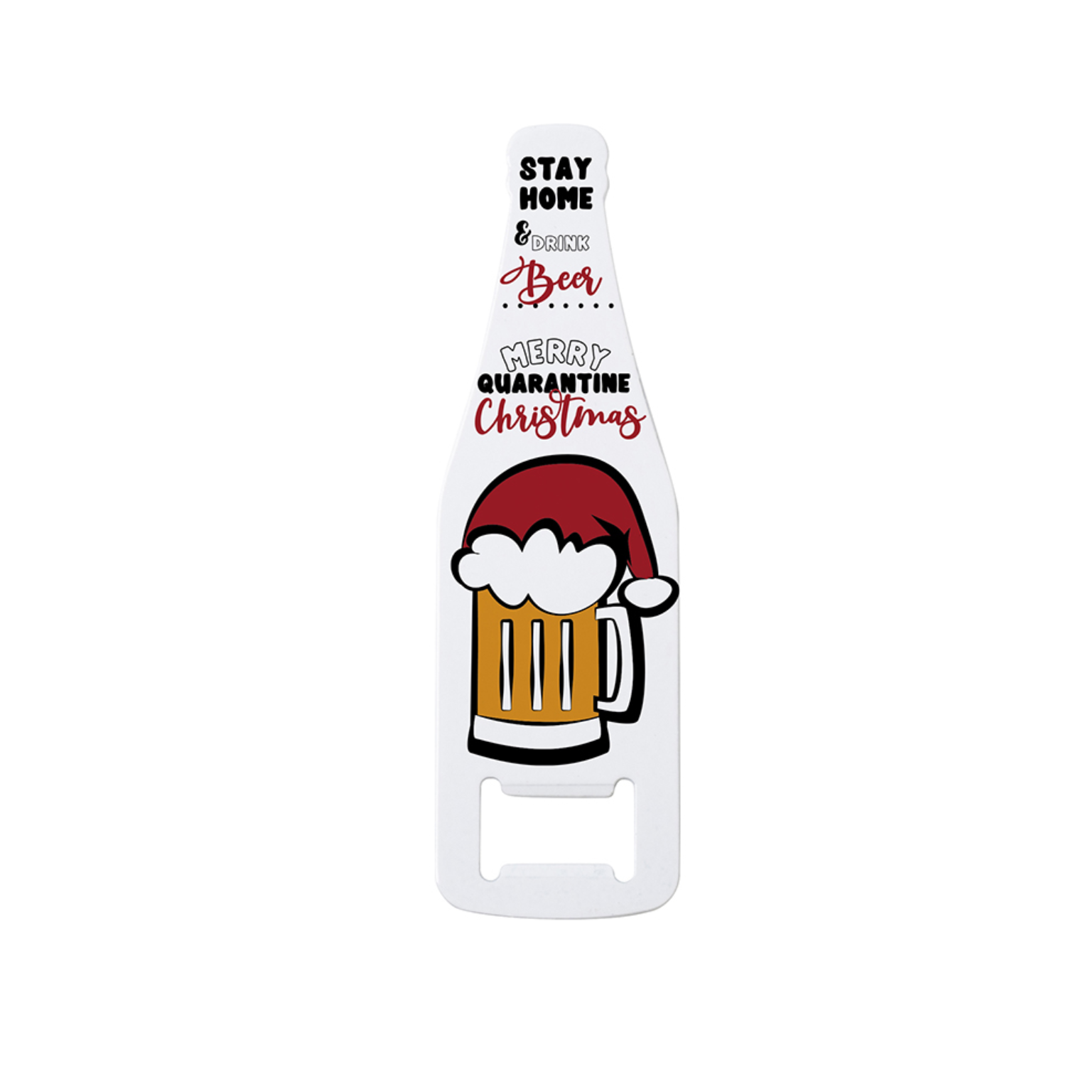 Abre botella | Acero Inoxidable | Forma de Botella | Blanco