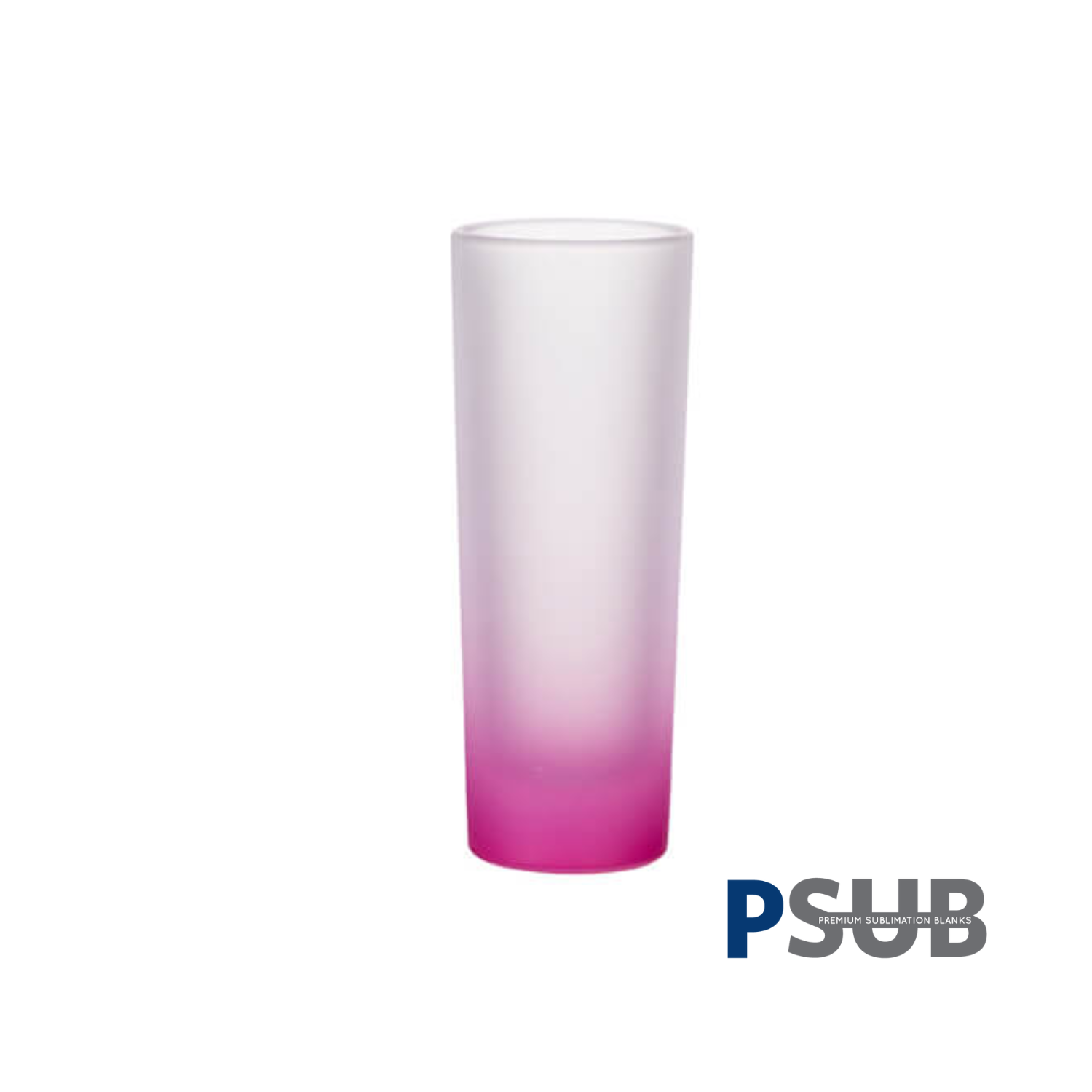 Vaso Shot Tequilero | Frosted con degradé rosado | 3 oz