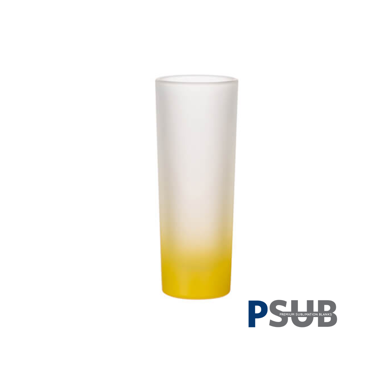 Vaso Shot Tequilero | Frosted con degradé amarillo | 3 oz