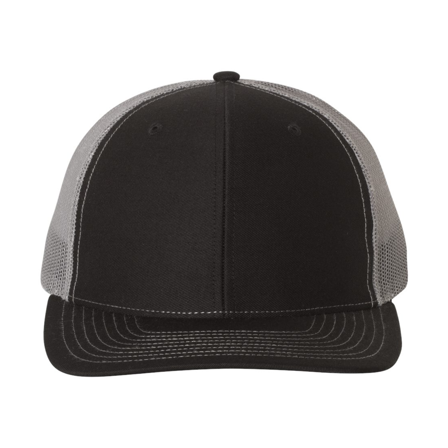 Richardson 112 | Adjustable Snapback Trucker Cap | Black/ Charcoal