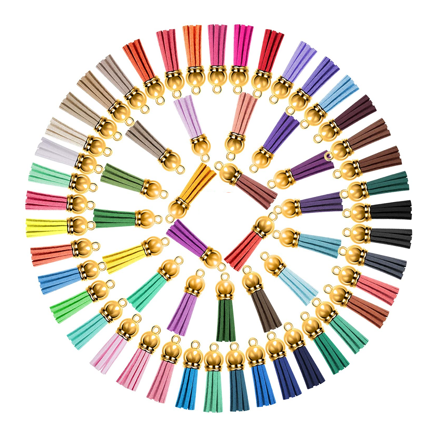 Borlas | Colores variados | Dorados | PAQ. 10 unidades
