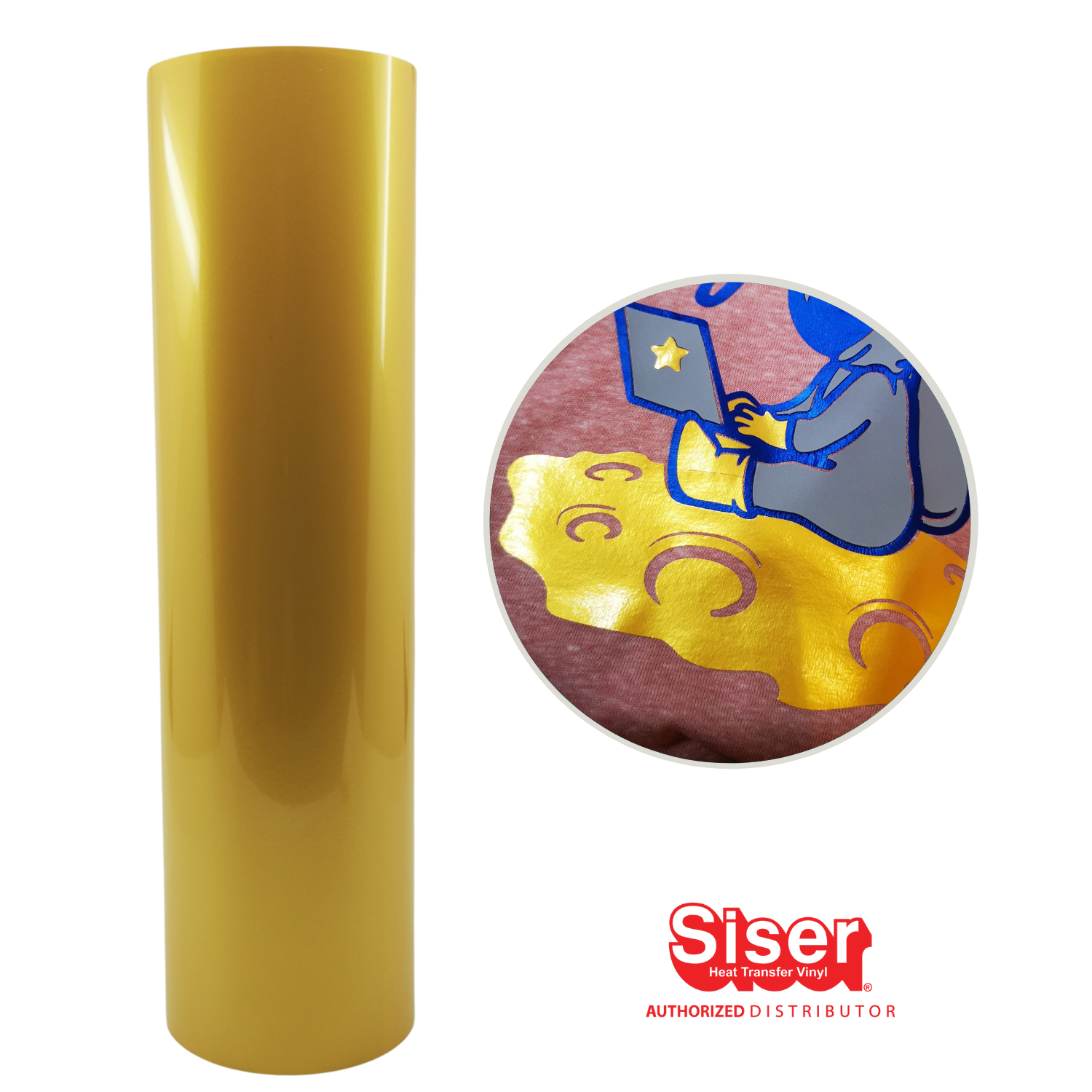 Siser EasyWeed Electric Vinil Textil Térmico | Amarillo | Yellow | Ancho 12"