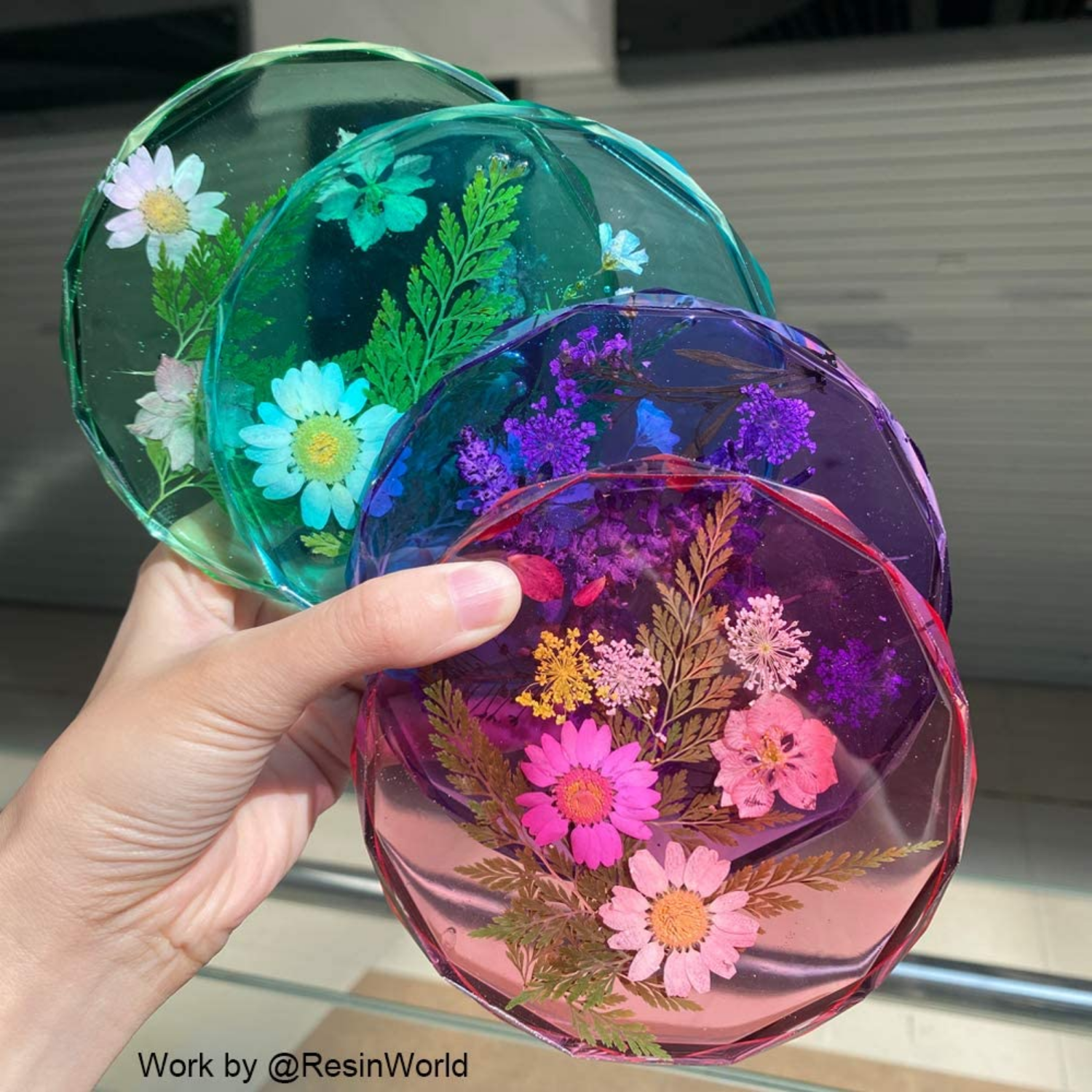 Molde para Resina | Diamond Edge Coaster Mold