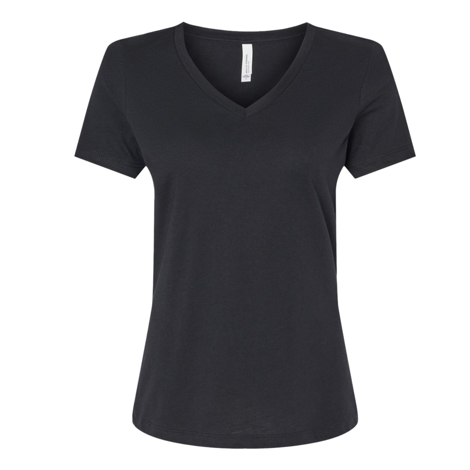 Bella Canvas 6405CVC | Women Relaxed Fit V-Neck | Black