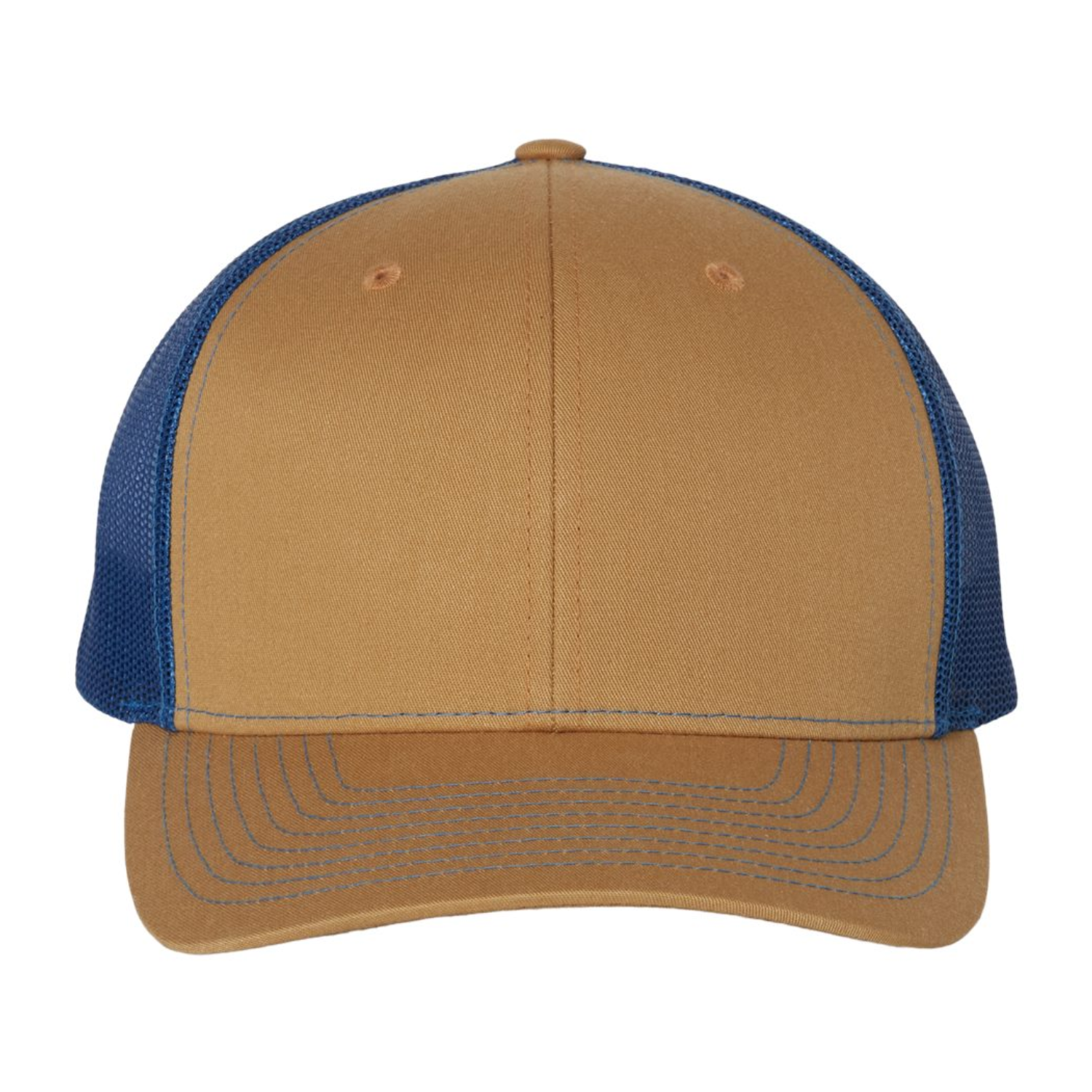 Richardson 112 | Adjustable Snapback Trucker Cap | Biscuit/ True Blue