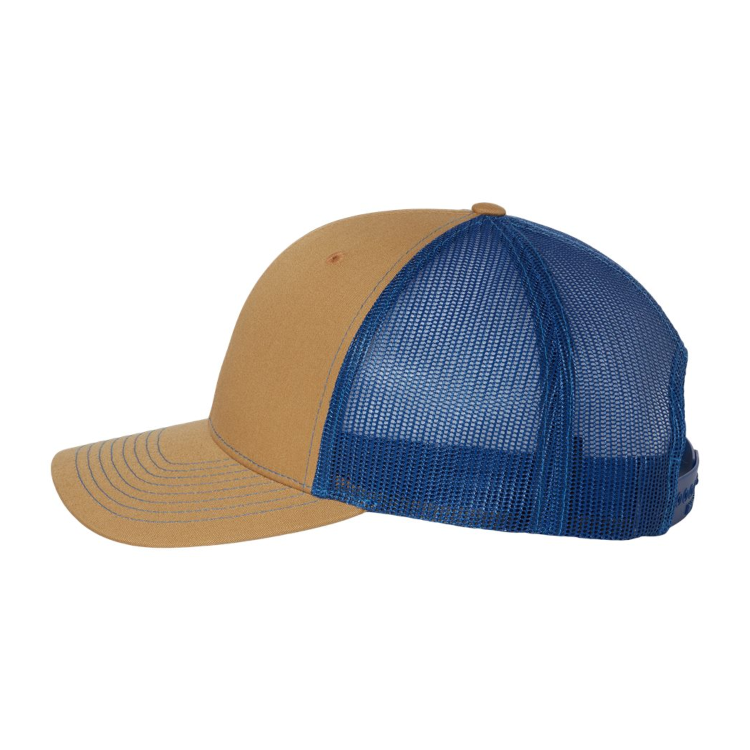 Richardson 112 | Adjustable Snapback Trucker Cap | Biscuit/ True Blue
