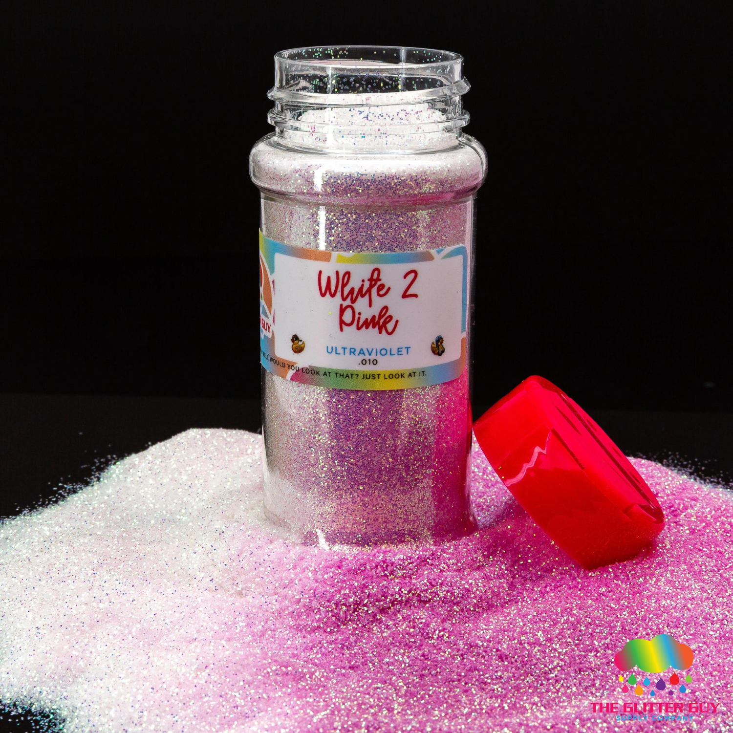 The Glitter Guy | White 2 Pink | Escarcha