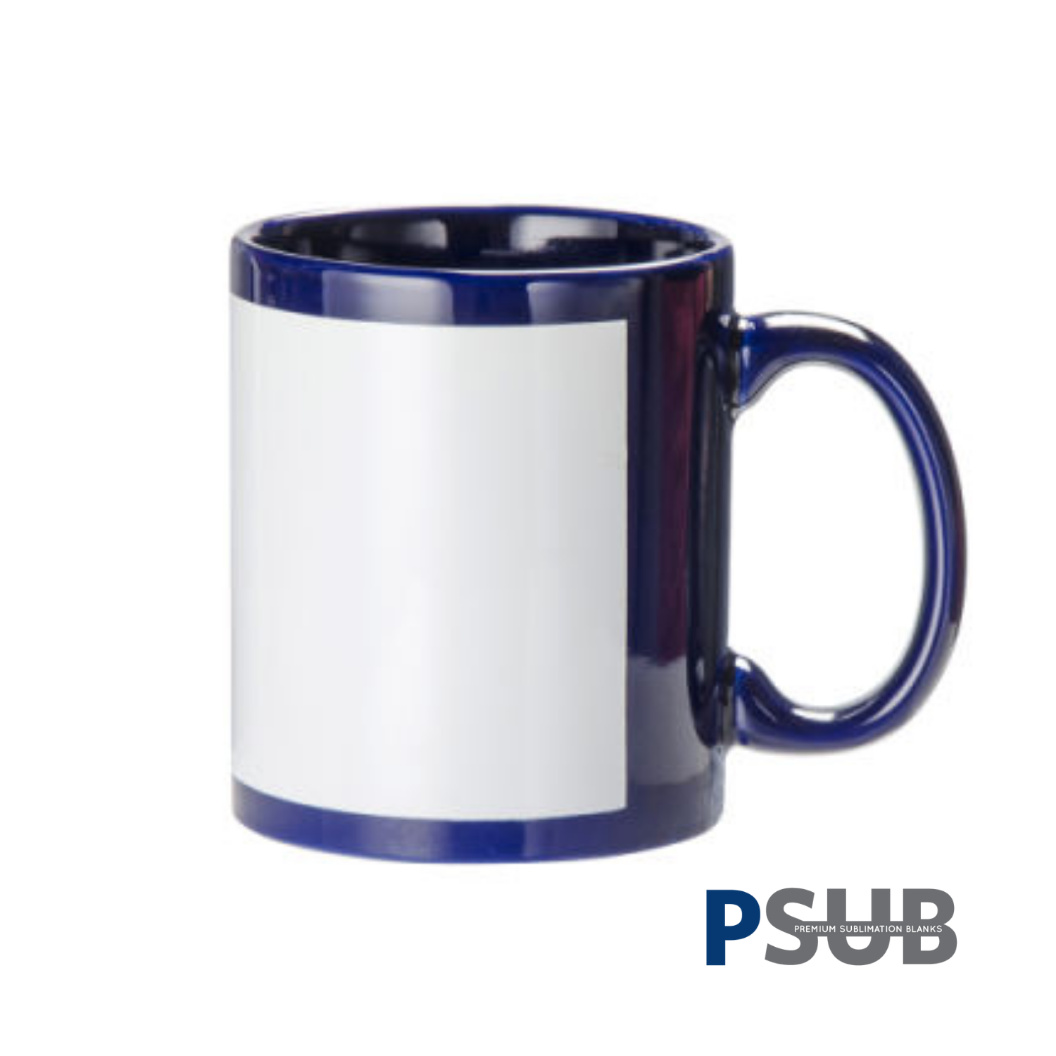 Taza de Cerámica con Ventana | Azul | 11oz