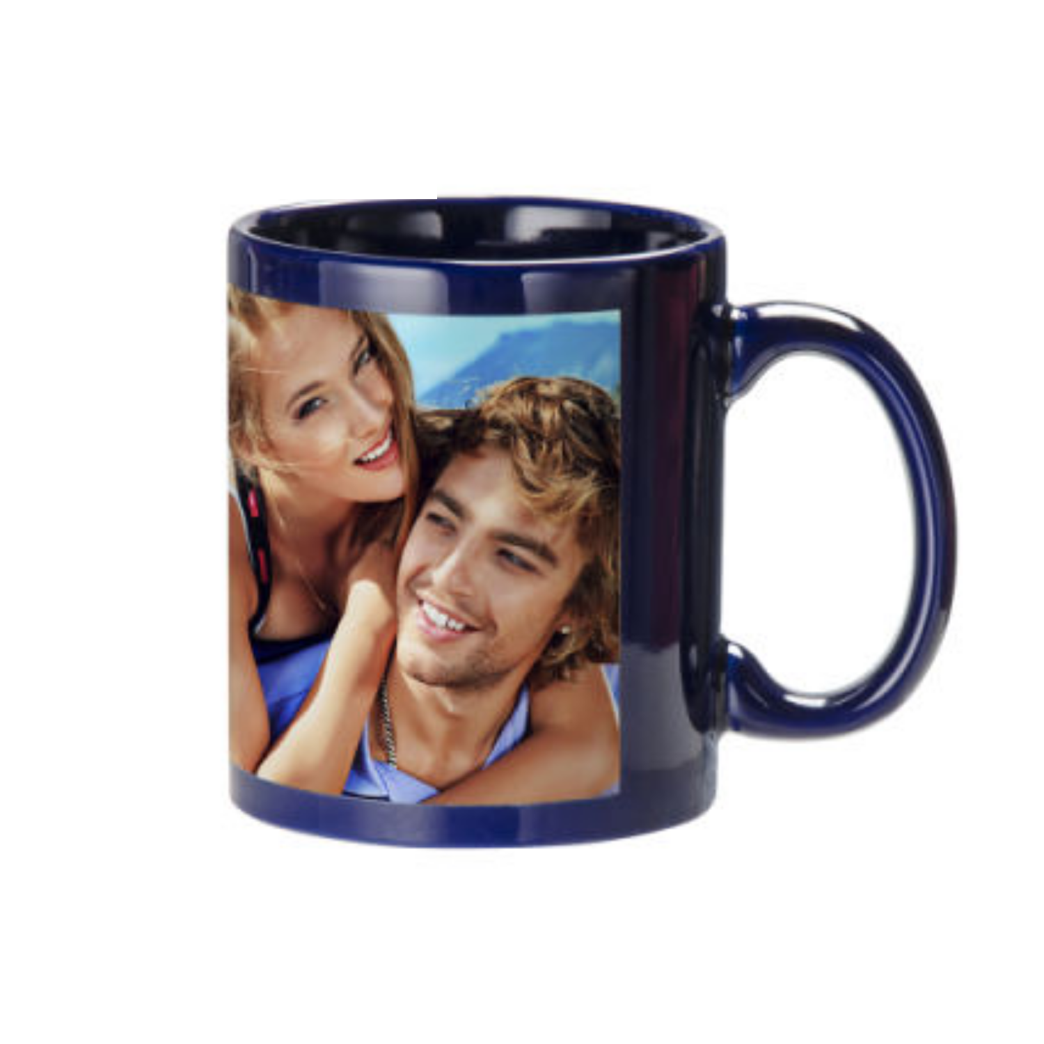 Taza de Cerámica con Ventana | Azul | 11oz